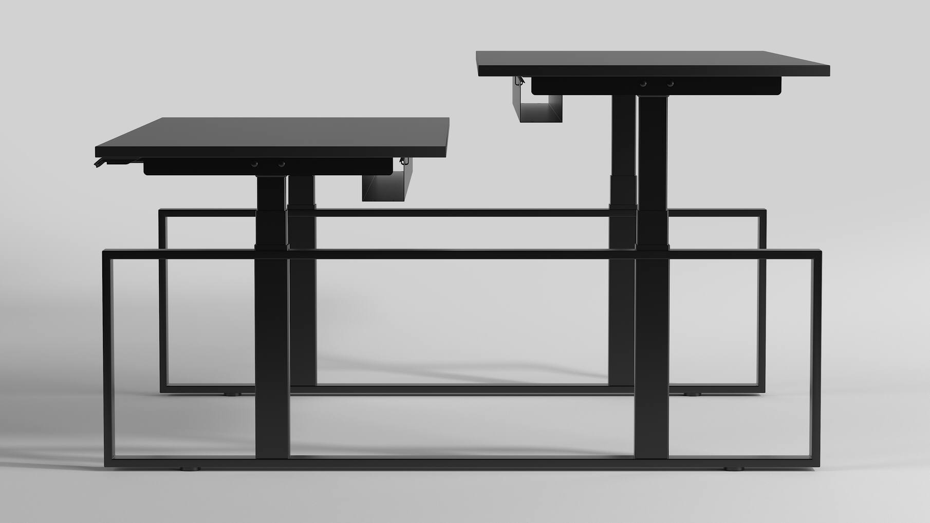 Square duo HS zwart inclusief frame 1000-1500mm.