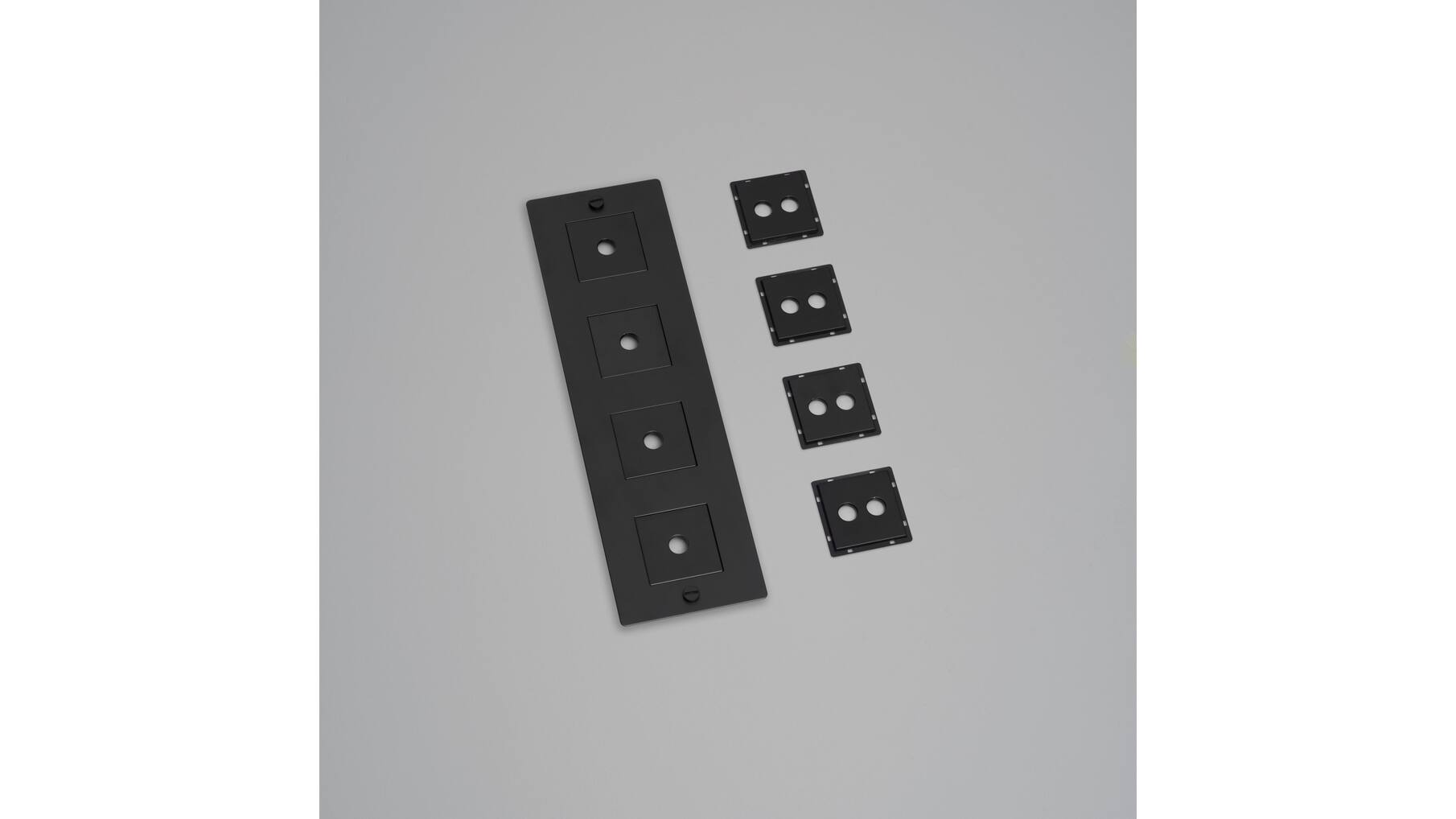 4G Wall Plate/Vertical/Black