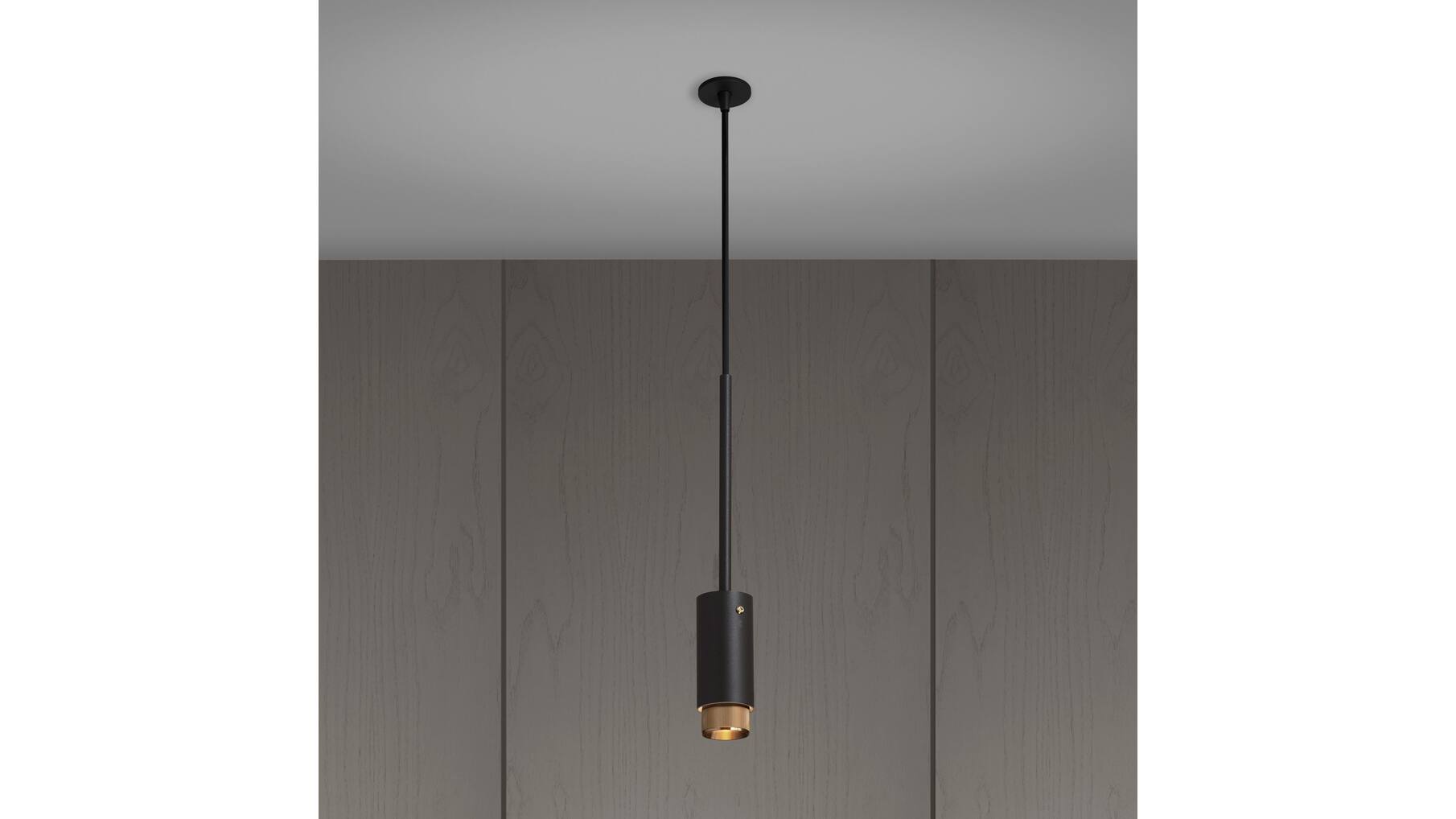 Exhaust Pendant/Linear/Graphite/Brass