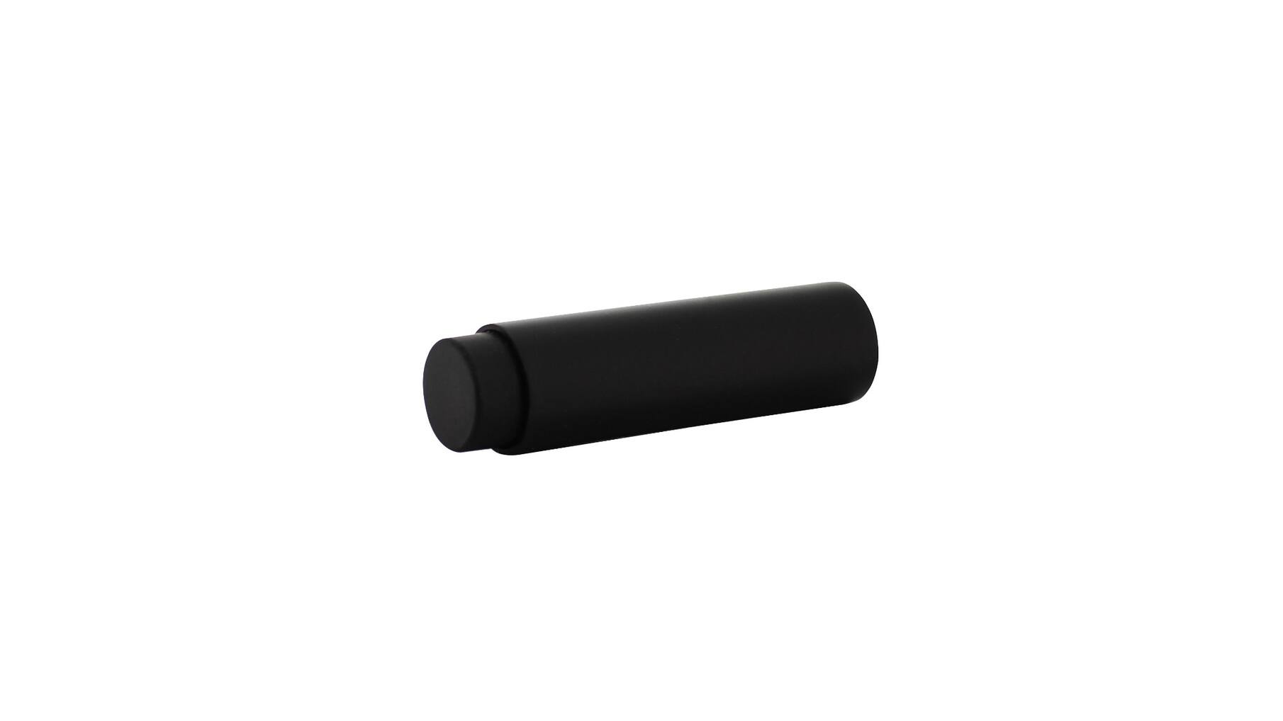 Deurstop wandmontage ø22x80mm zwart