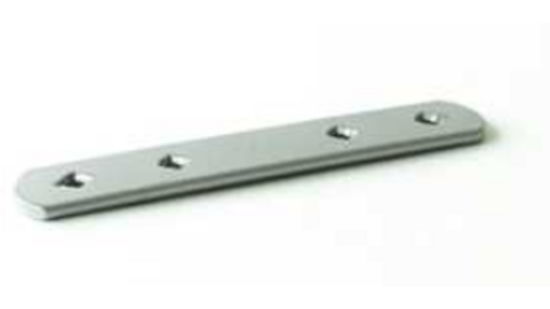 Frontverbindinsplaatje Dispensa zilver, 110mm