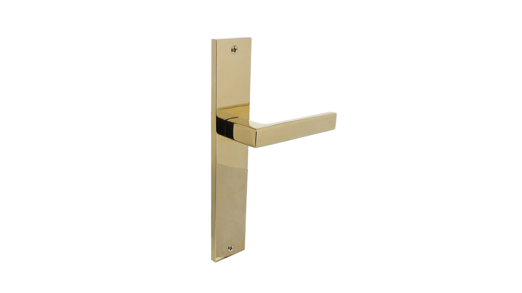 Deurkruk Hera op schild 245x45 mm blind messing