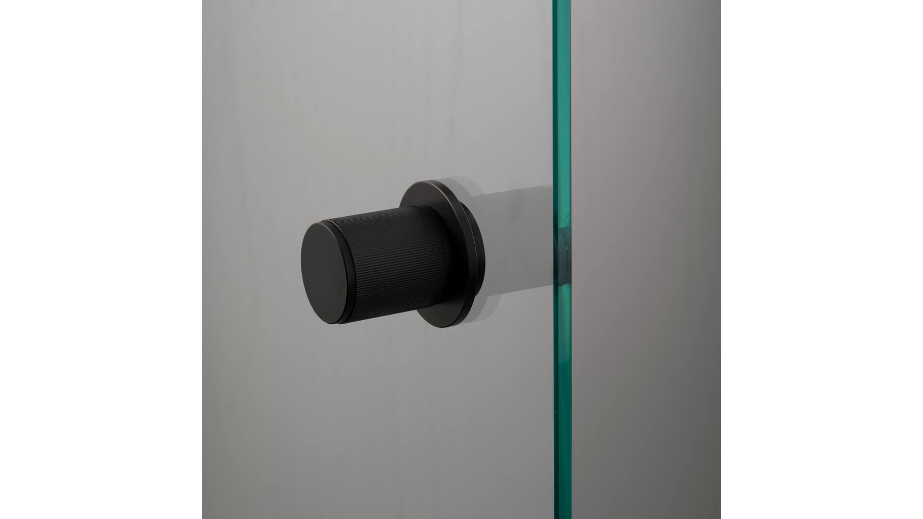 Fixed Door Knob/Single-Sided/Linear/Welders Black