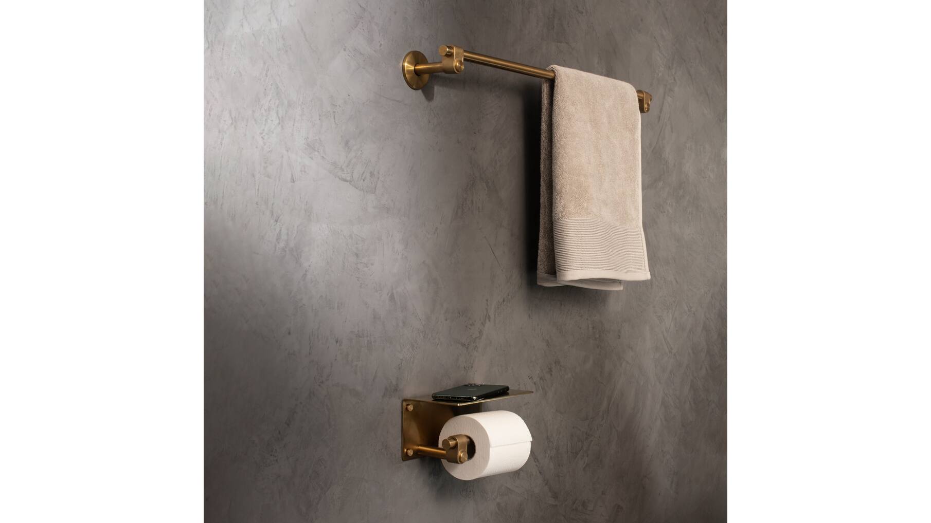 Towel Rail/Medium 600Mm/23.6 Inches/Cast/Brass