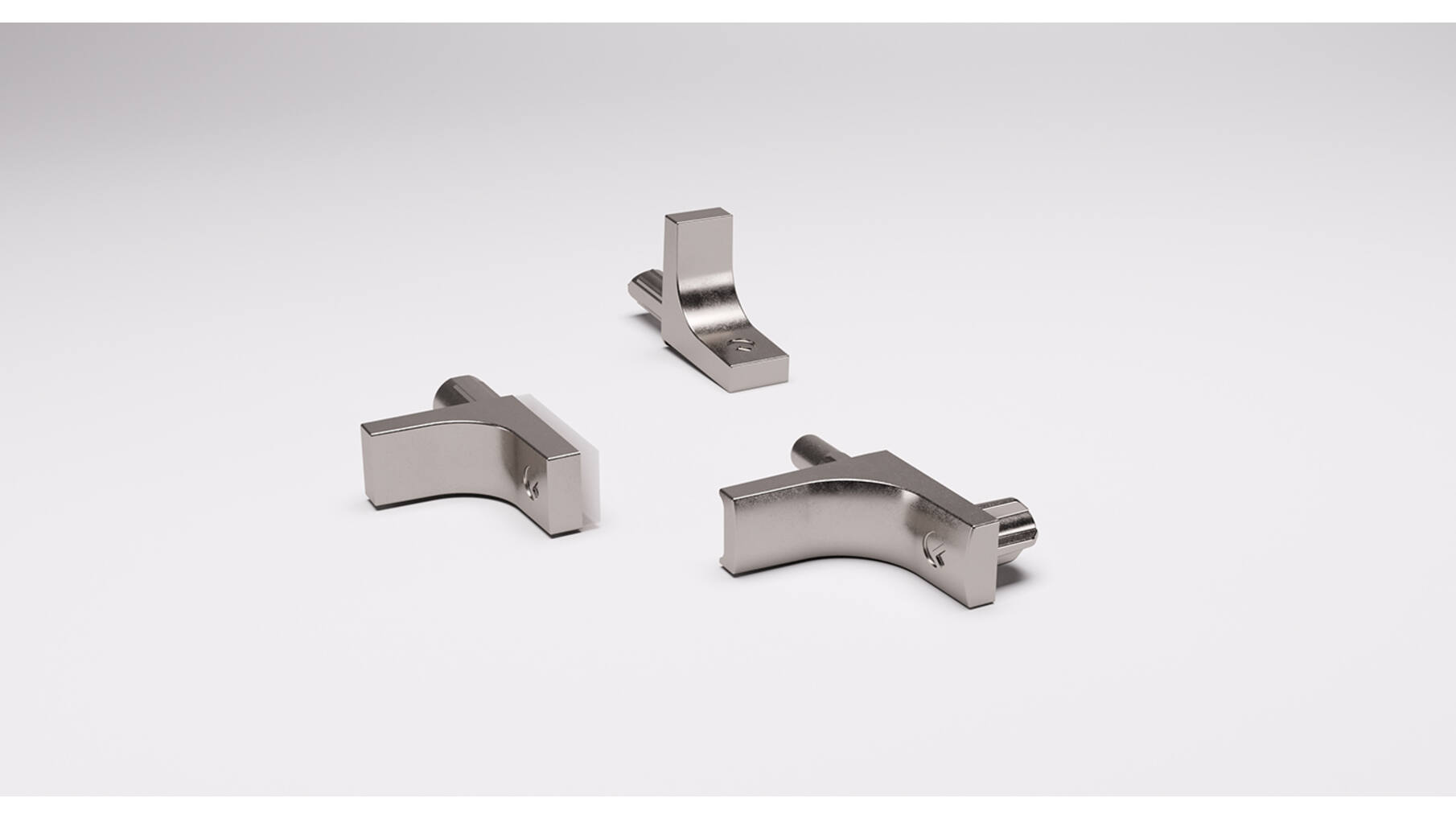 Plankdragers K Line, met 2 stiften 5mm, zwart