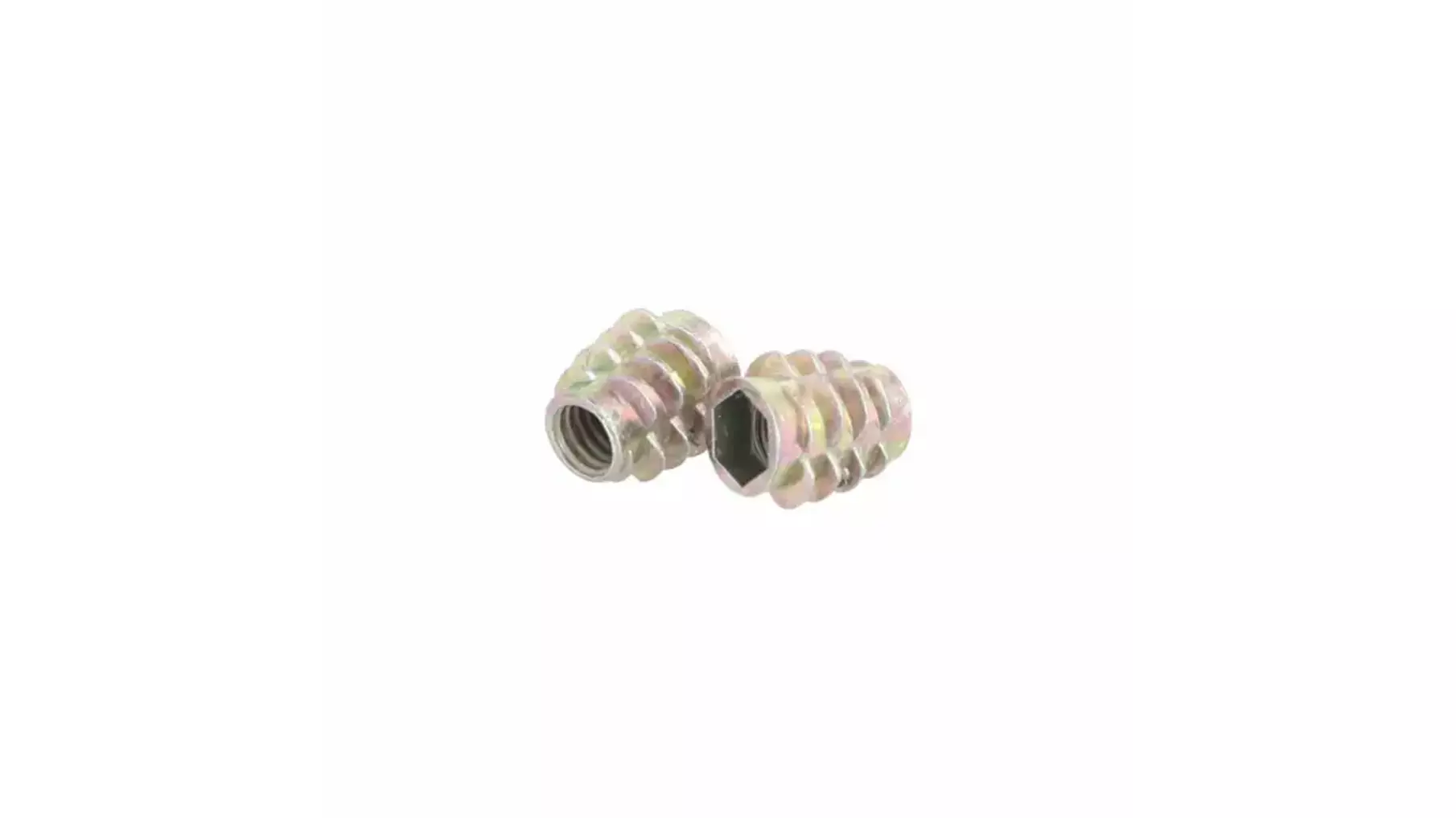 Rampabus M6/7.5x13mm zonder rand, geel verzinkt, SW6