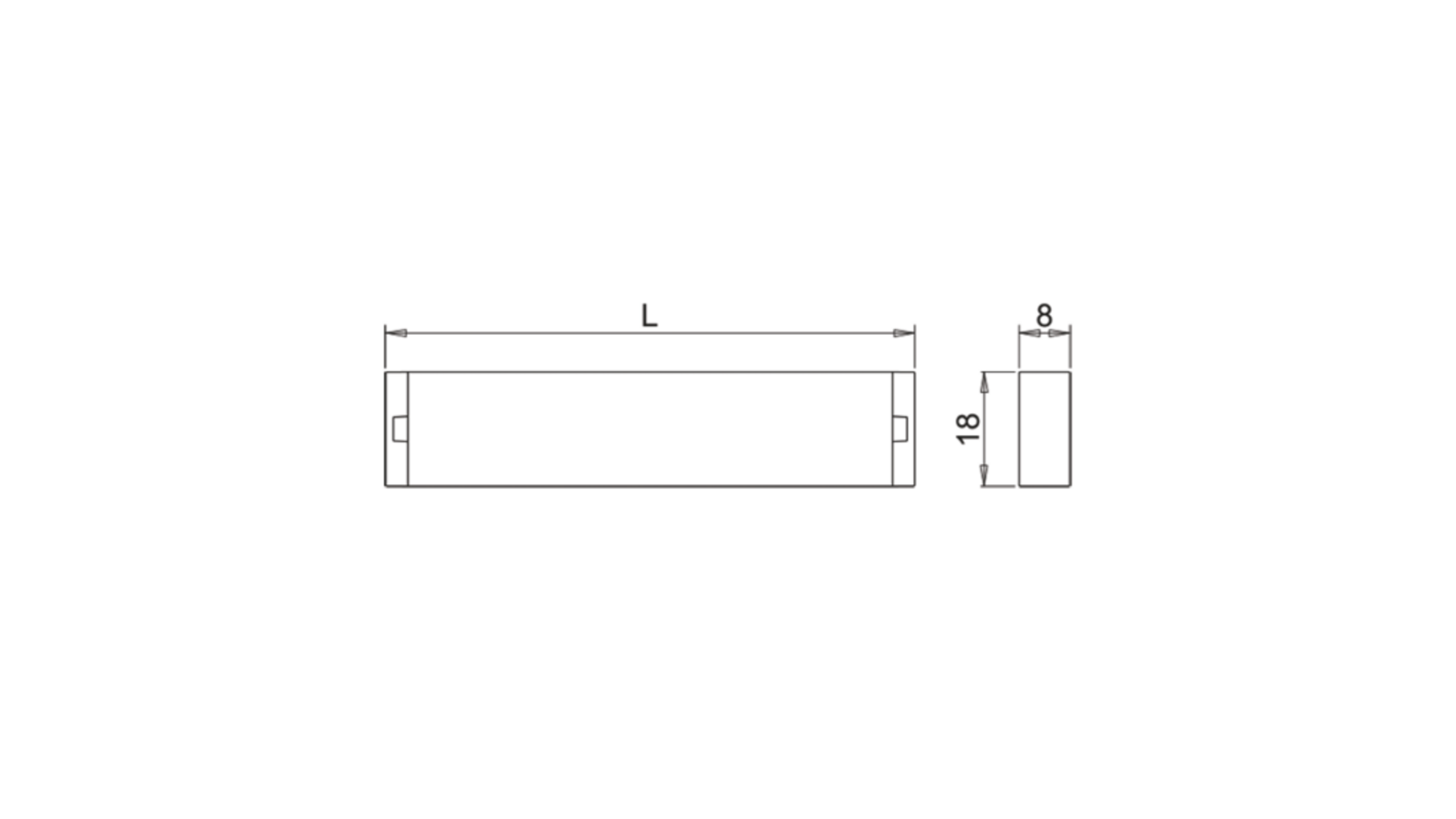 SUNUP LEDprofiel met eindkapjes Lengte: