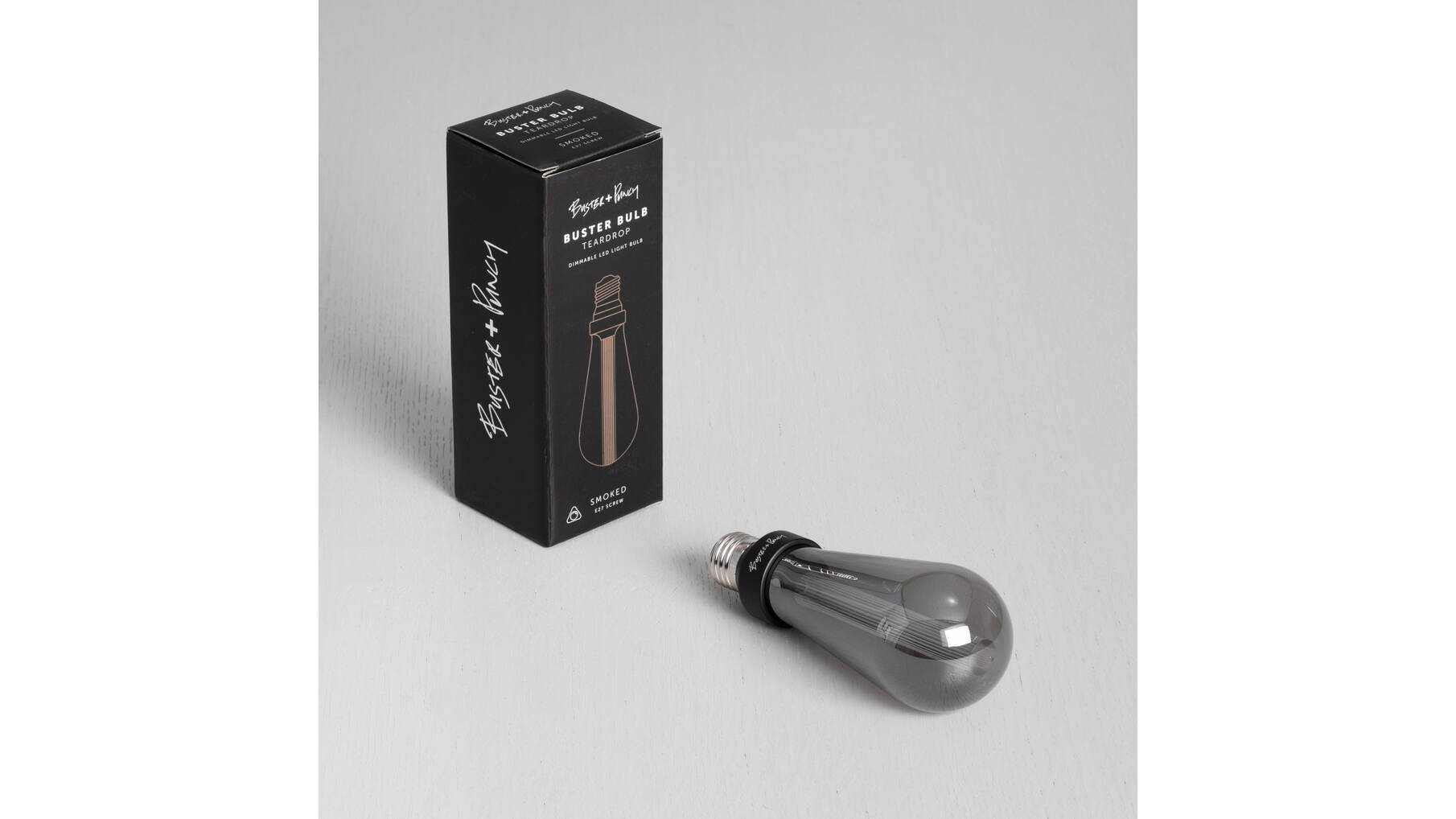 Buster Bulb/Teardrop Non Dimmable - Smoke E27 [L103Sm.N]
