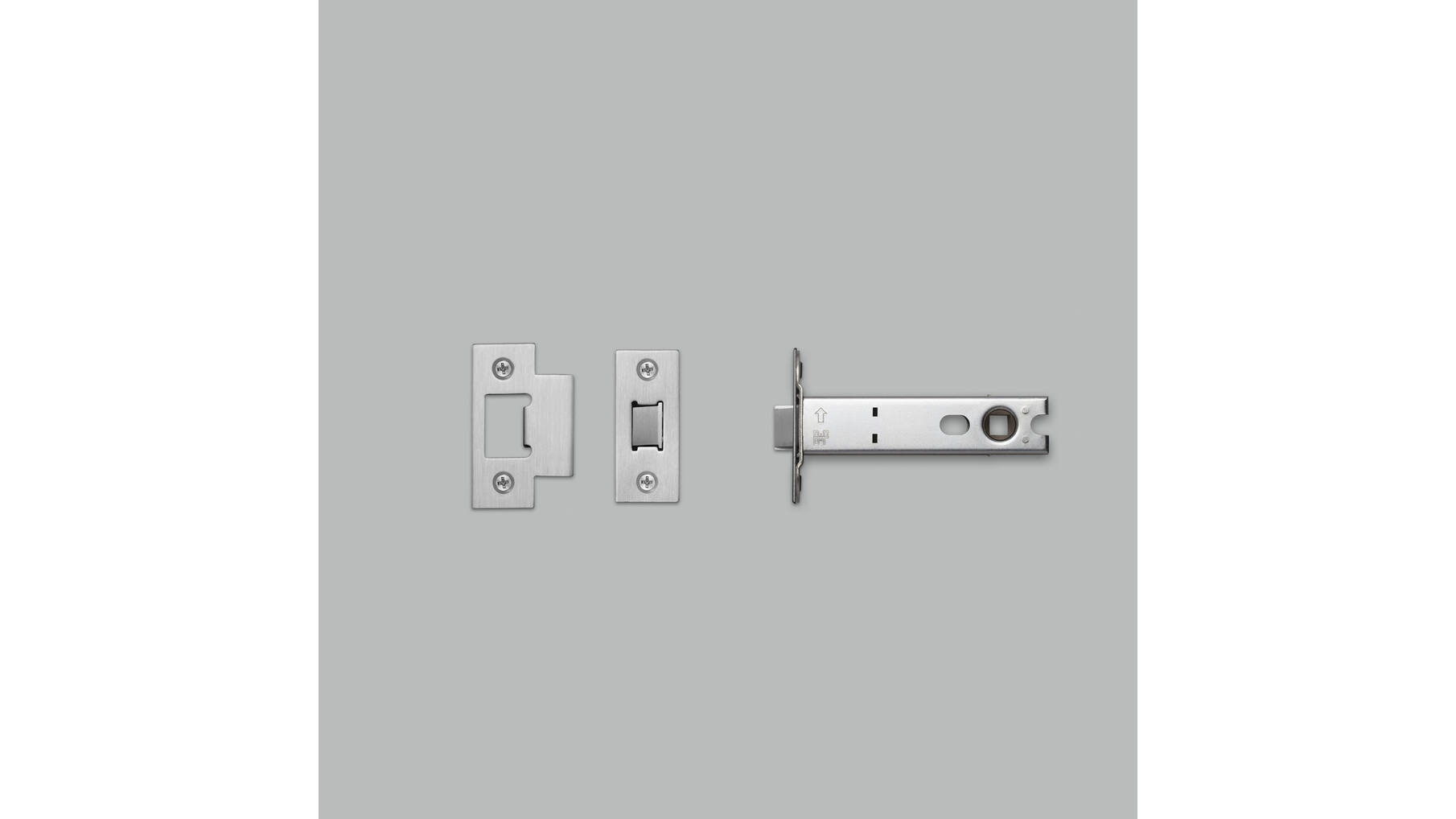 Tubular Latch/For Door Knob/82Mm Backset/Steel