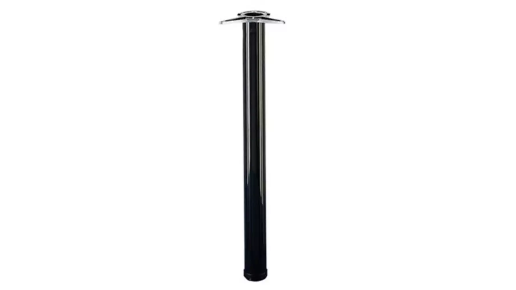 Tafelpoten 60mm 710mm dikte 0,9mm mat zwart set van 4