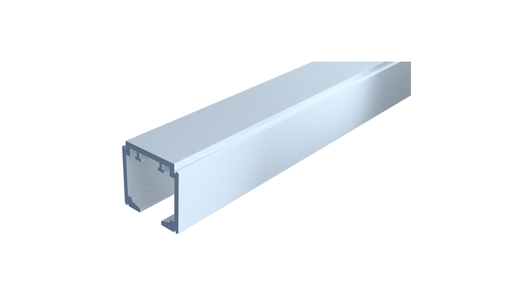 Spaceship bovenrail, lengte 3500mm, aluminium, geschikt voor