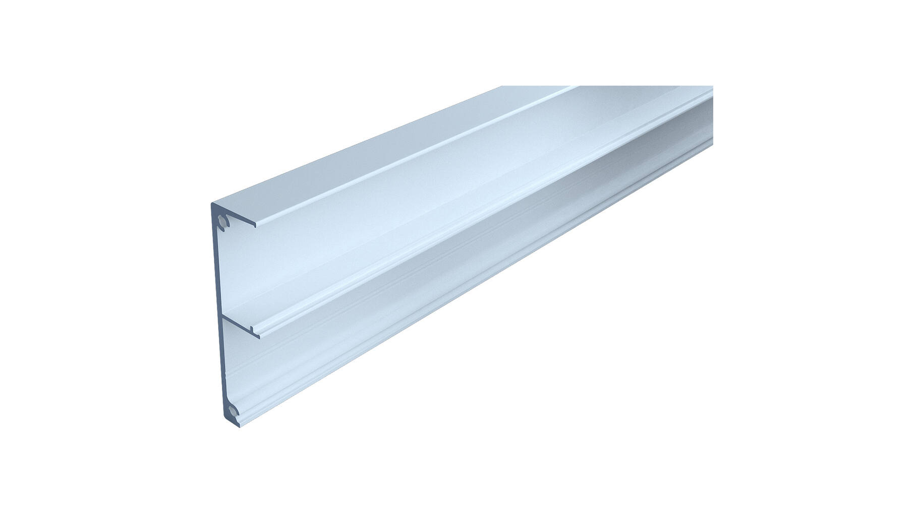 Spaceship afdekprofiel aluminium zilver, lengte 2500mm, 65mm