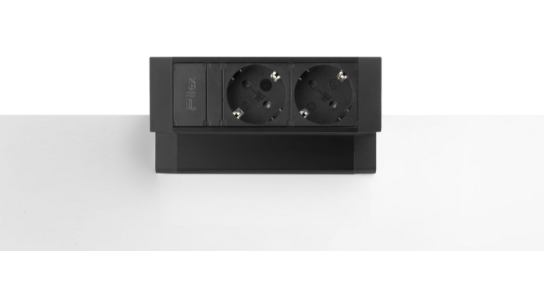 Fellowes power deskup 2.0 zwart 2x 230V, met eGST Plug.