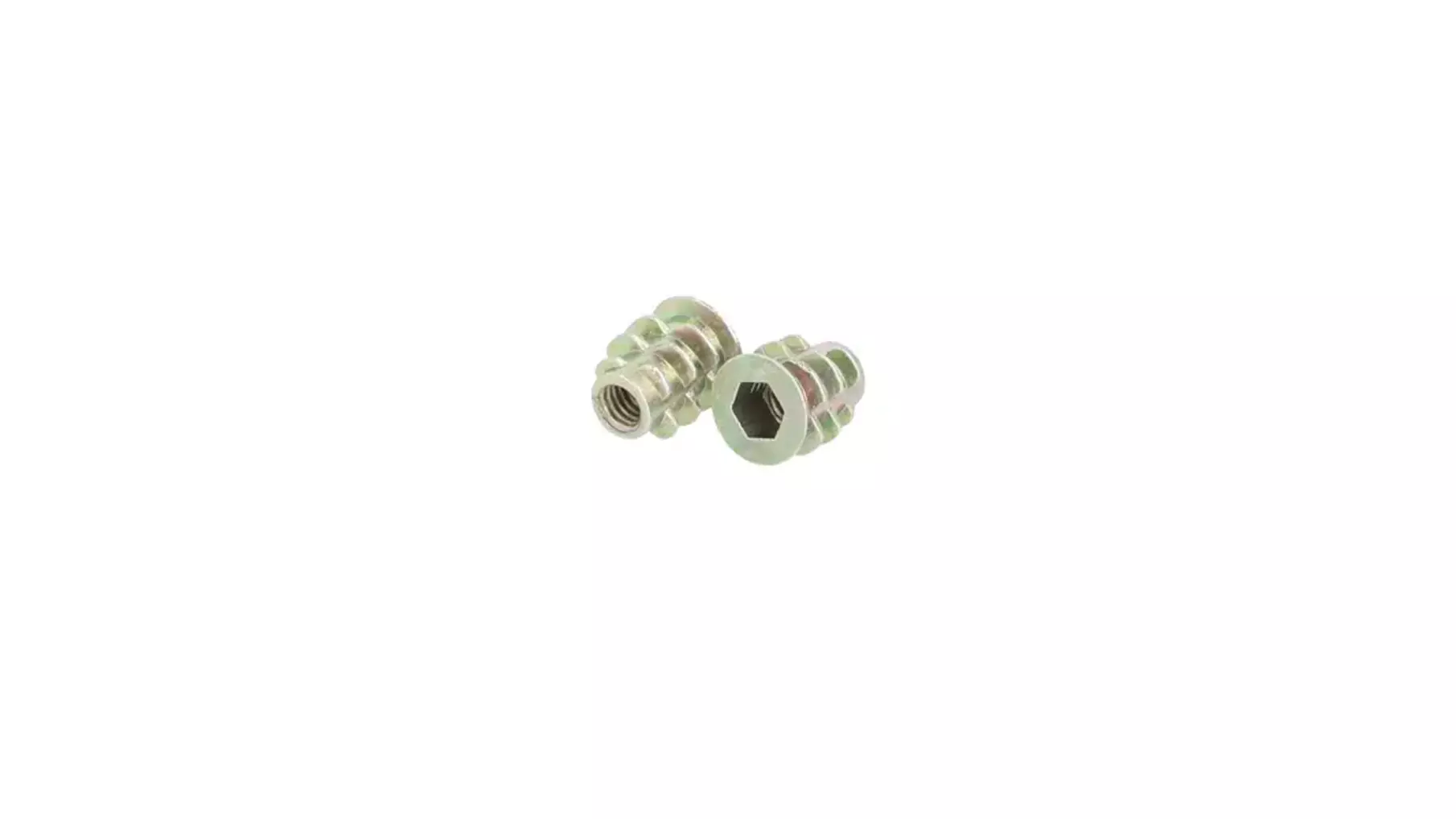 Rampabus conisch M4/5.5x10mm met rand, geel verzinkt
