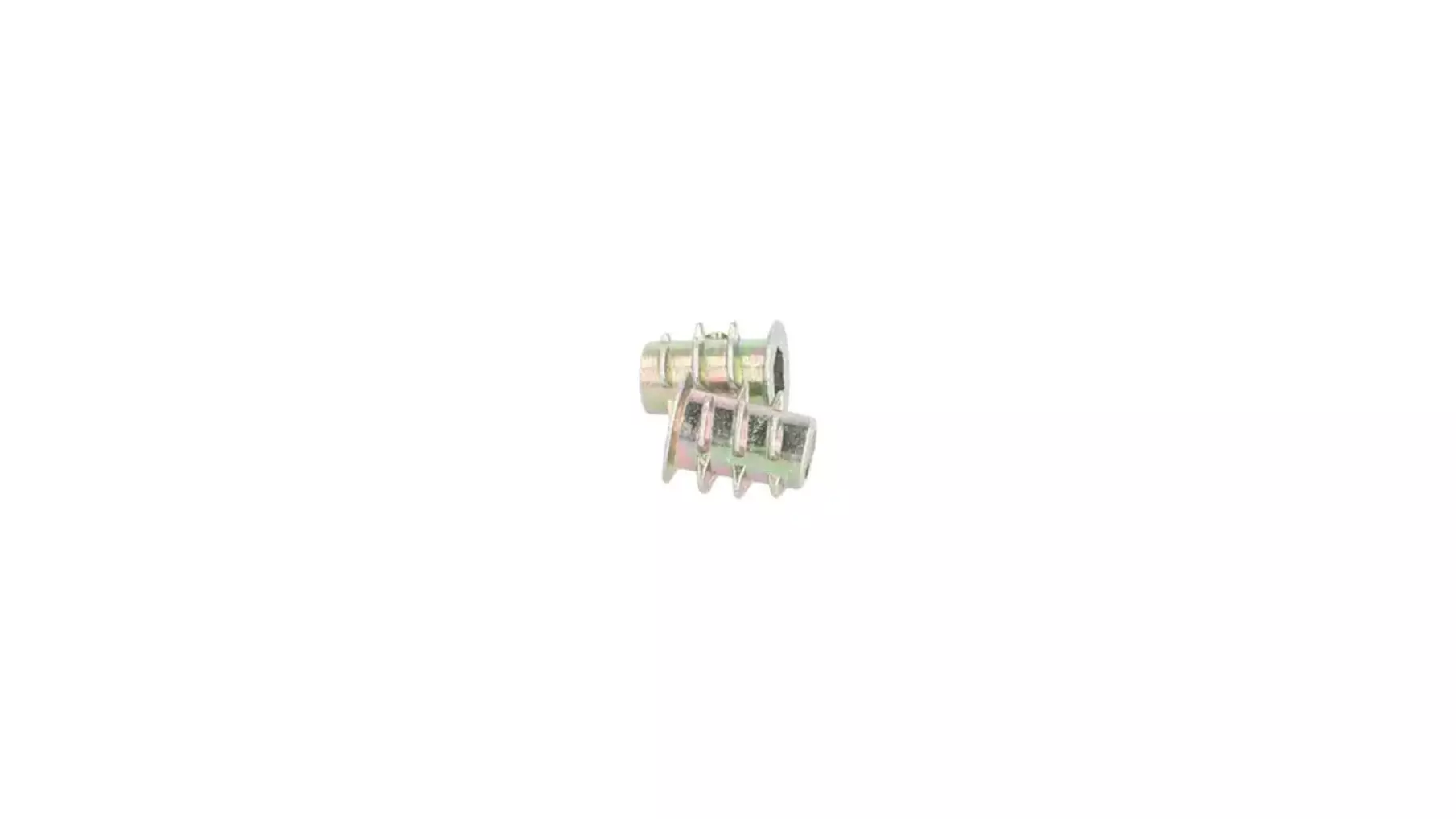 Rampabus conisch M4/5.5x10mm met rand, geel verzinkt