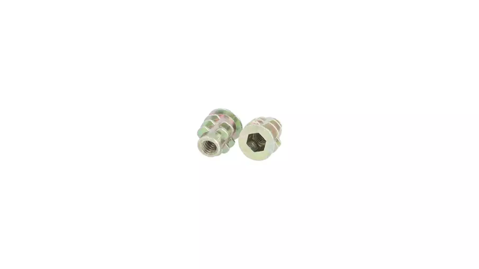 Rampabus conisch M4/5.5x10mm met rand, geel verzinkt