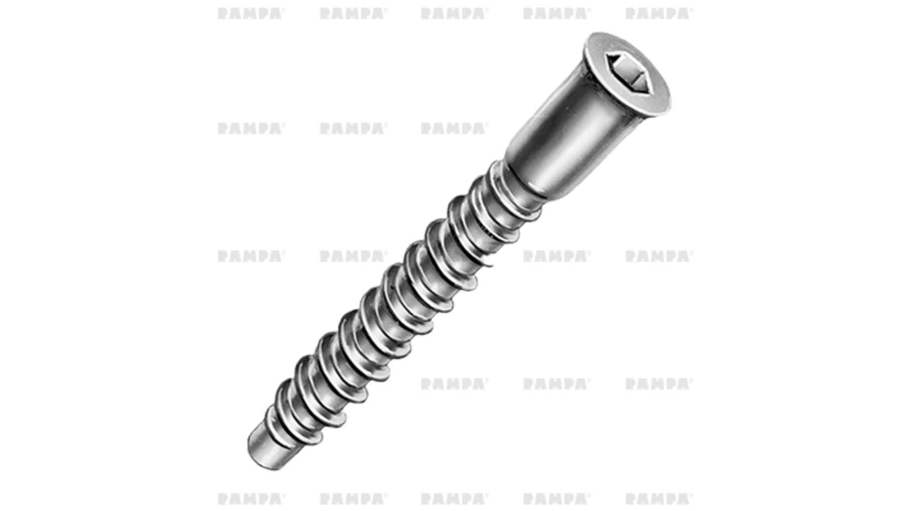 Confirmatschroef 7.0x50mm SW 4 zwart verzinkt geboord