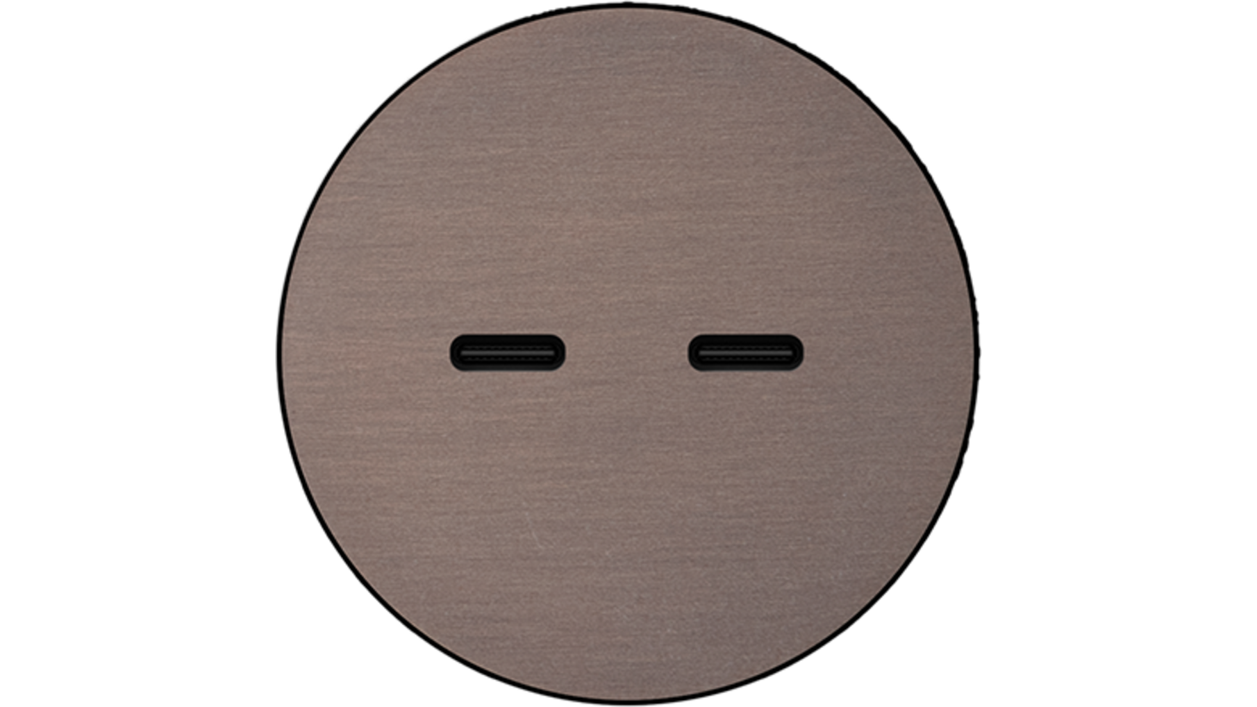 Rond 2.0 USB-C 2X (30W) - t.less - dark bronze