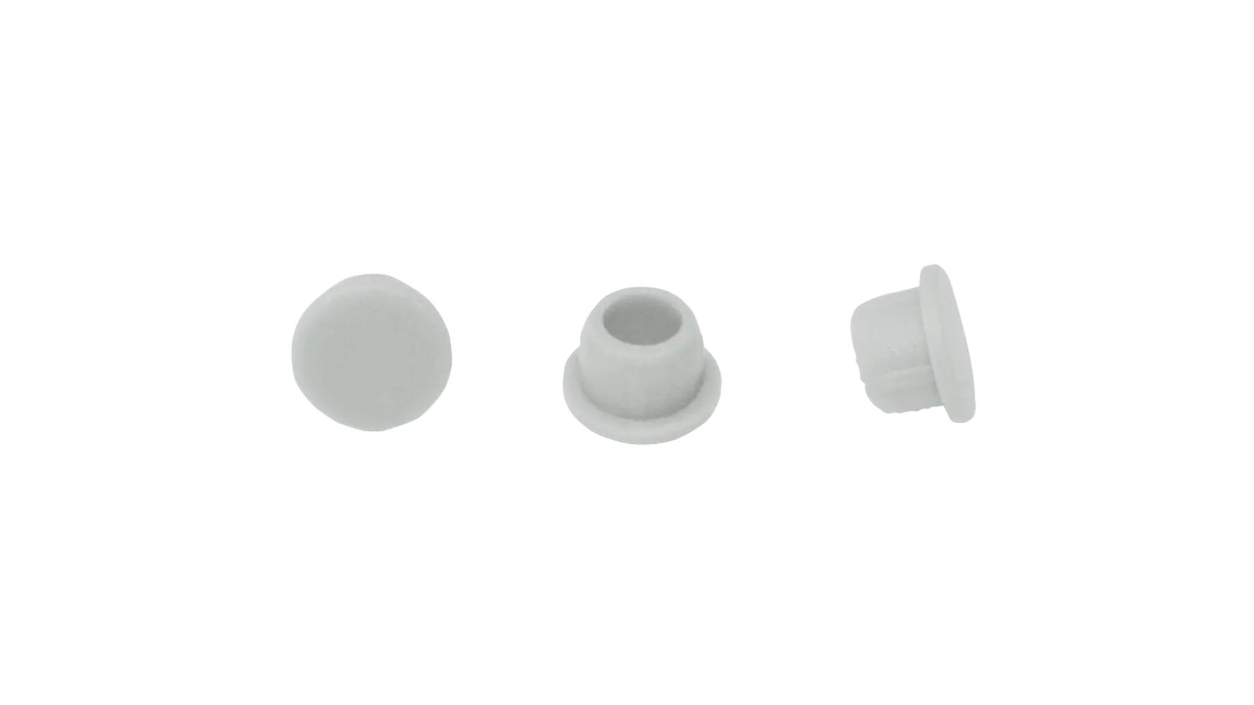 Afdekkappen Clamex, ral 7035, per 100, grijs