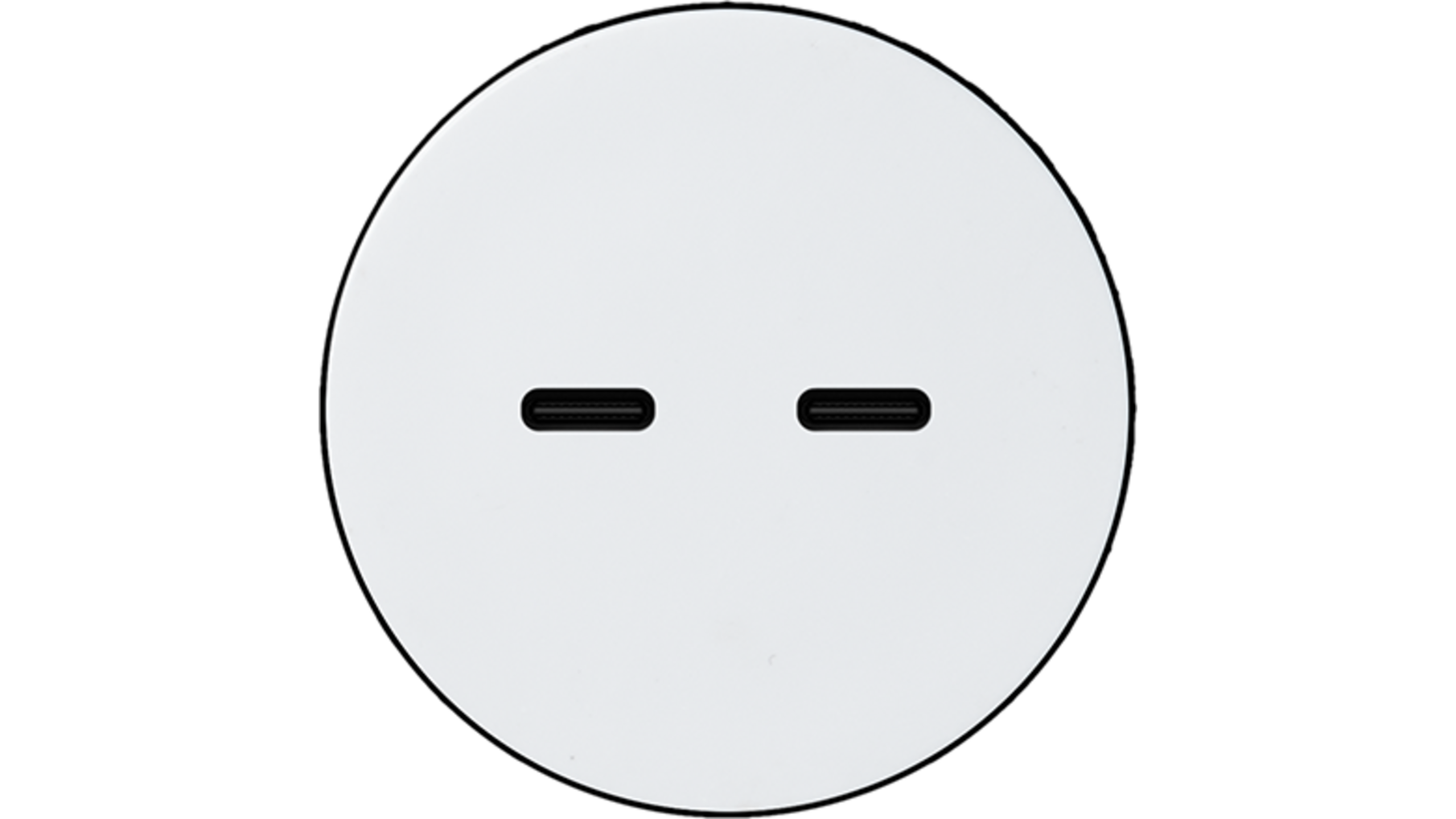 Rond 2.0 USB-C 2X (30W) - t.less - white alu