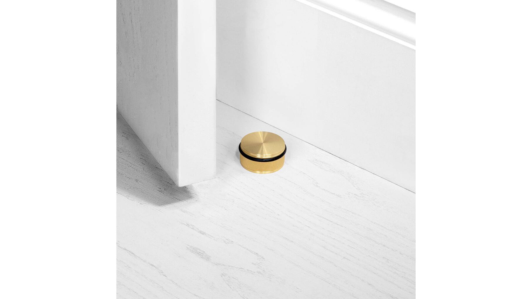 Door Stop/Floor Mounted/Brass
