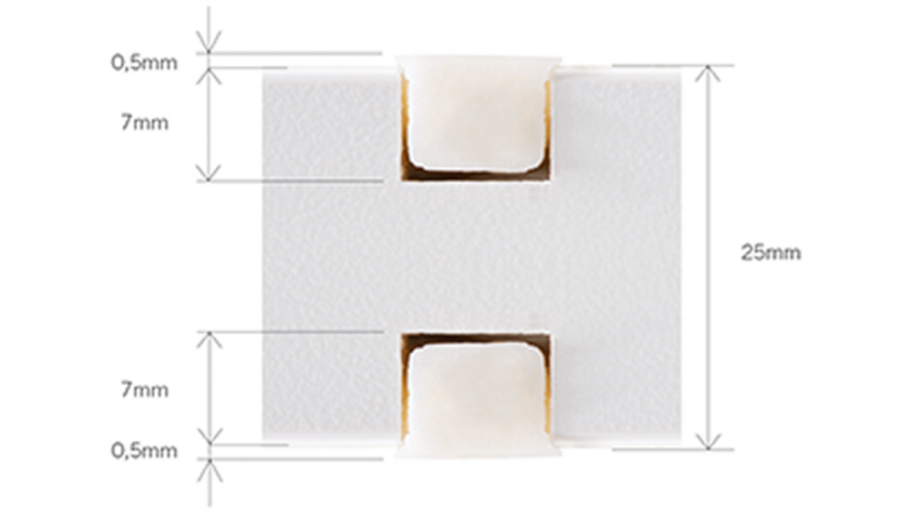 APEX-79 7x9mm zonder eindkapjes inbouw profiel lengte: