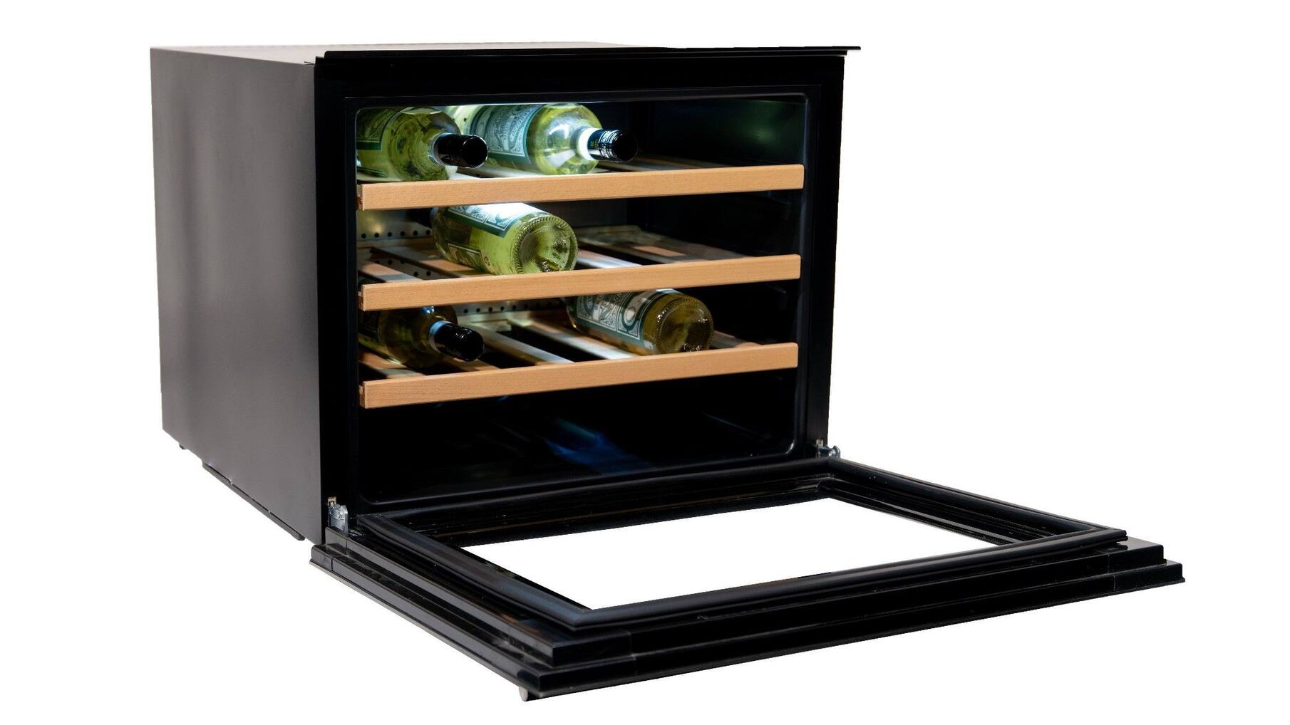 Vinata Wijnklimaatkast Premium met RVS glazen deur