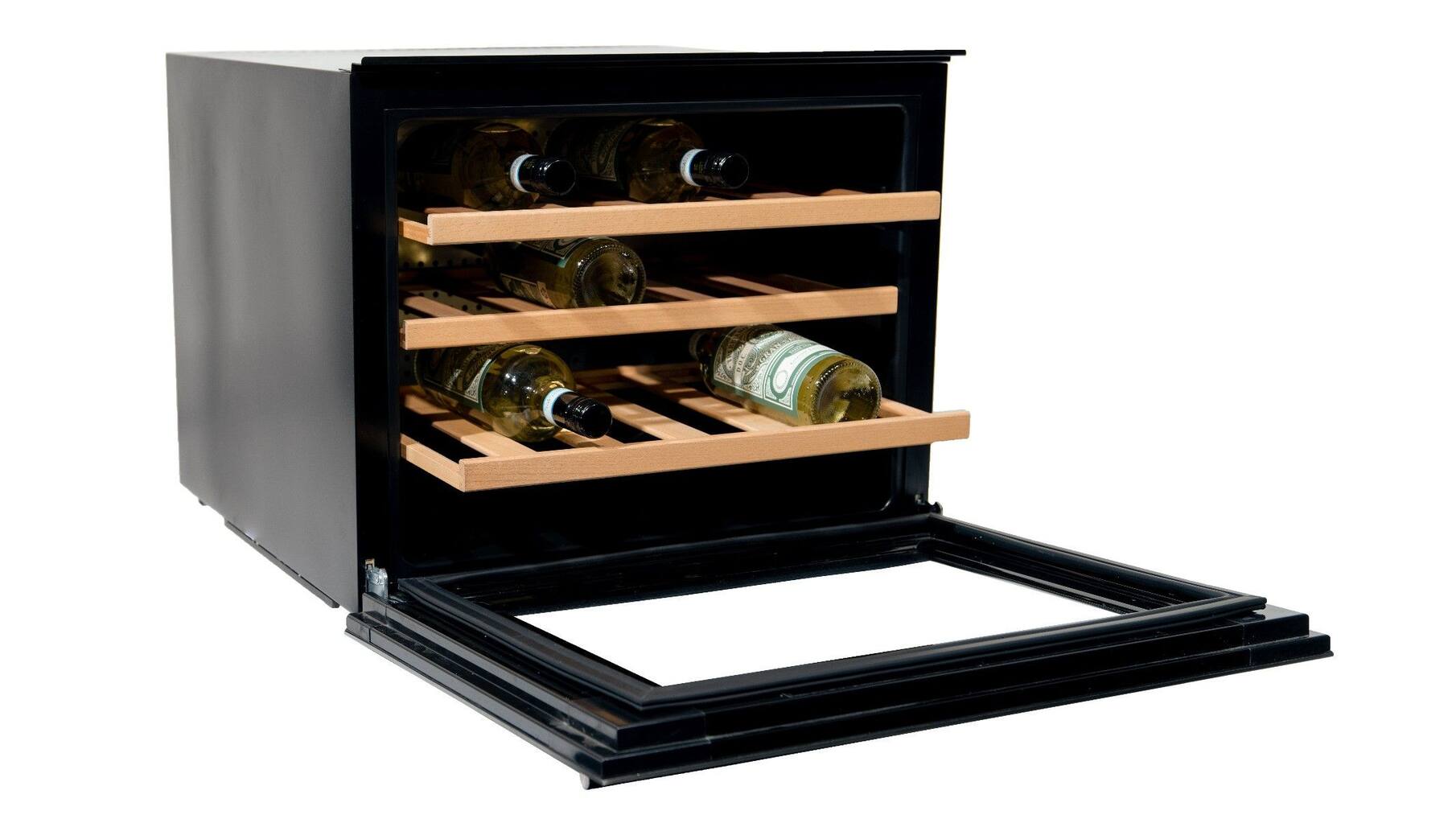 Vinata Wijnklimaatkast Premium met RVS glazen deur
