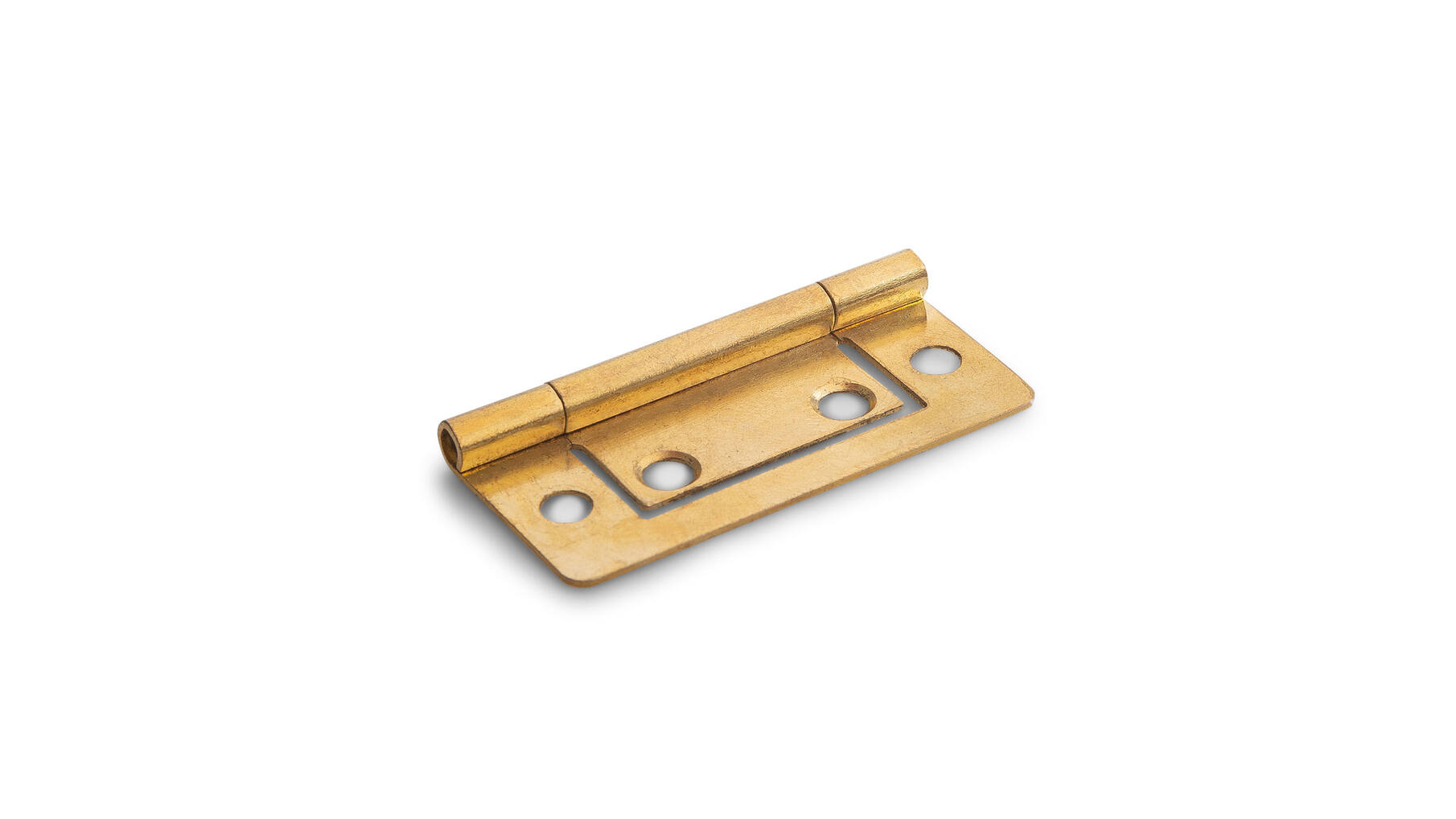 Louvredeurscharnier / 50x24 mm / staal vermessingd