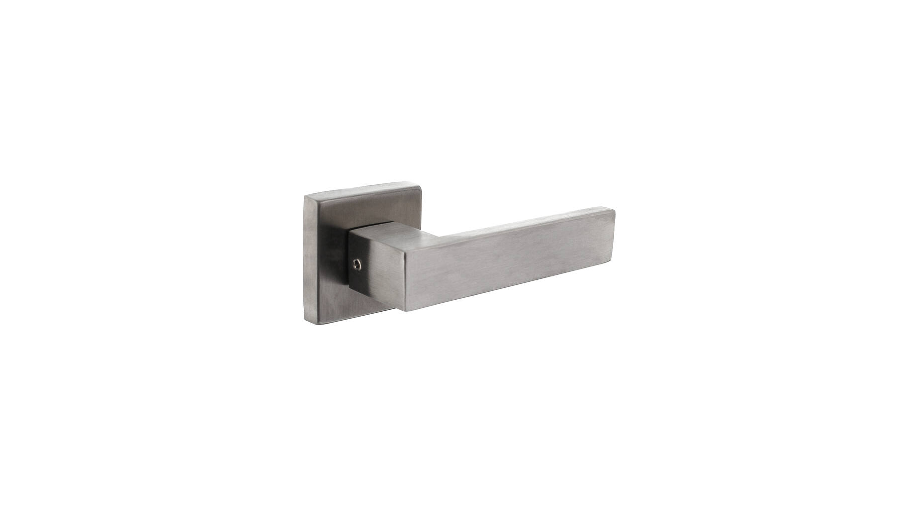 Deurkruk Amsterdam op vierkante massieve rozet 53x53x10 mm