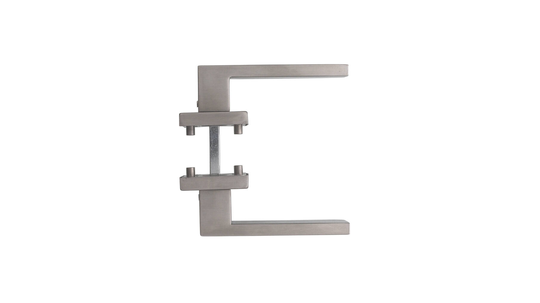 Deurkruk Amsterdam op vierkante massieve rozet 53x53x10 mm