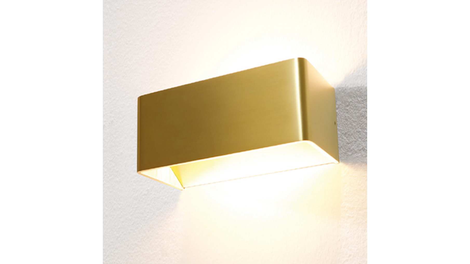 Wandlamp Toledo Up/down GOUD Geborsteld dimbaar IP20
