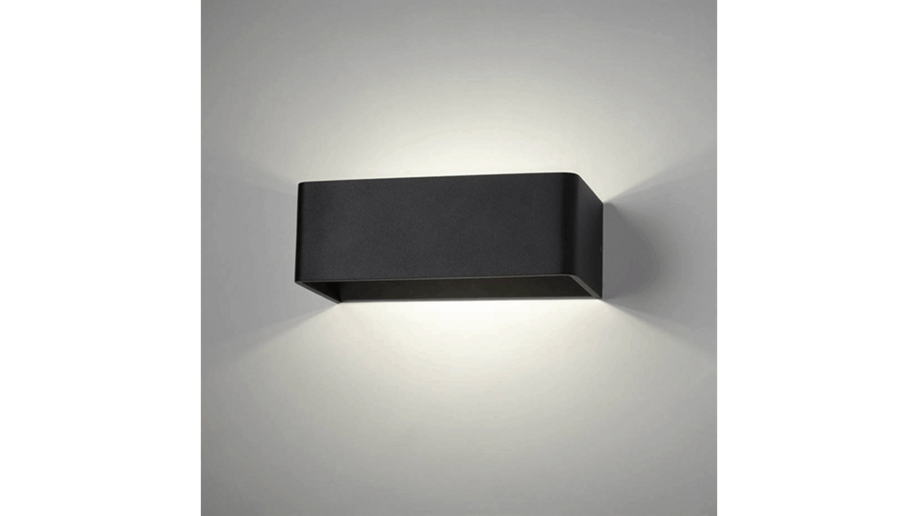 Wandlamp Toledo Up/down zwart  dimbaar IP20