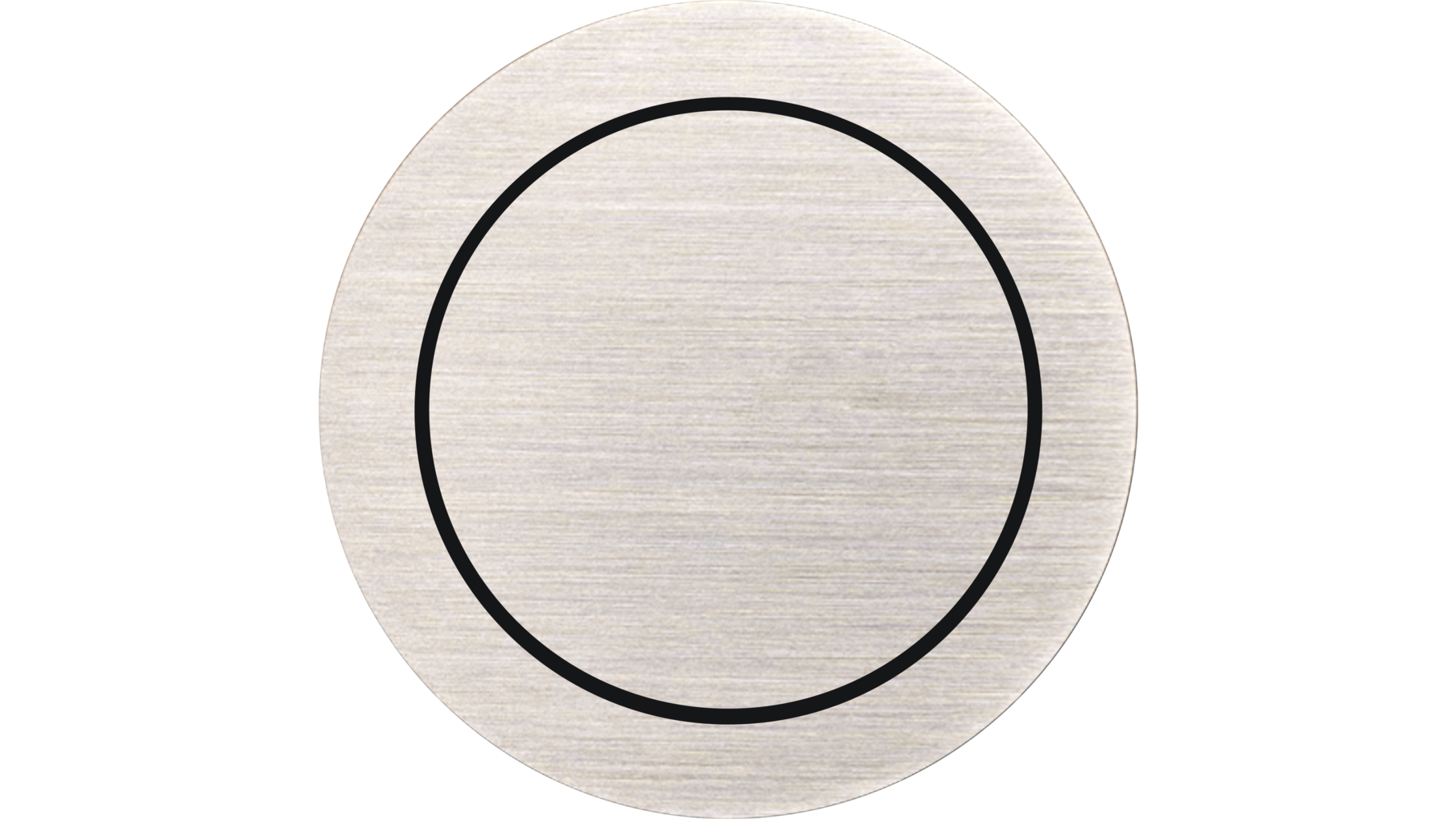 Rond 2.0 Push button 2X- s. trim - brushed nickel