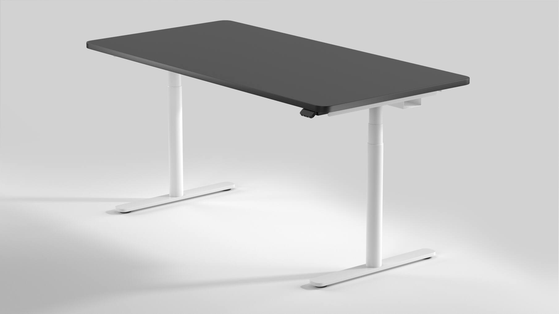 Workdesk Round voor bladmaat van 1600-2400mm , wit