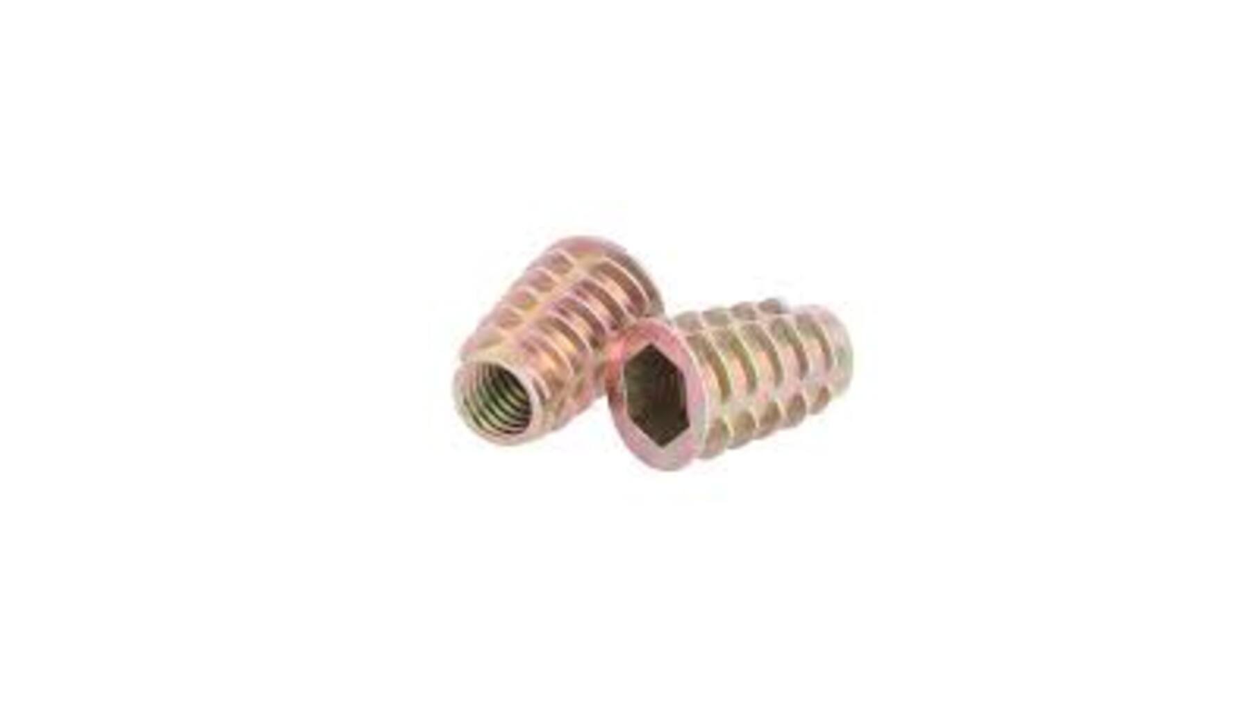 Rampabus conisch M10/16x25mm met rand, geel verzinkt, SW10