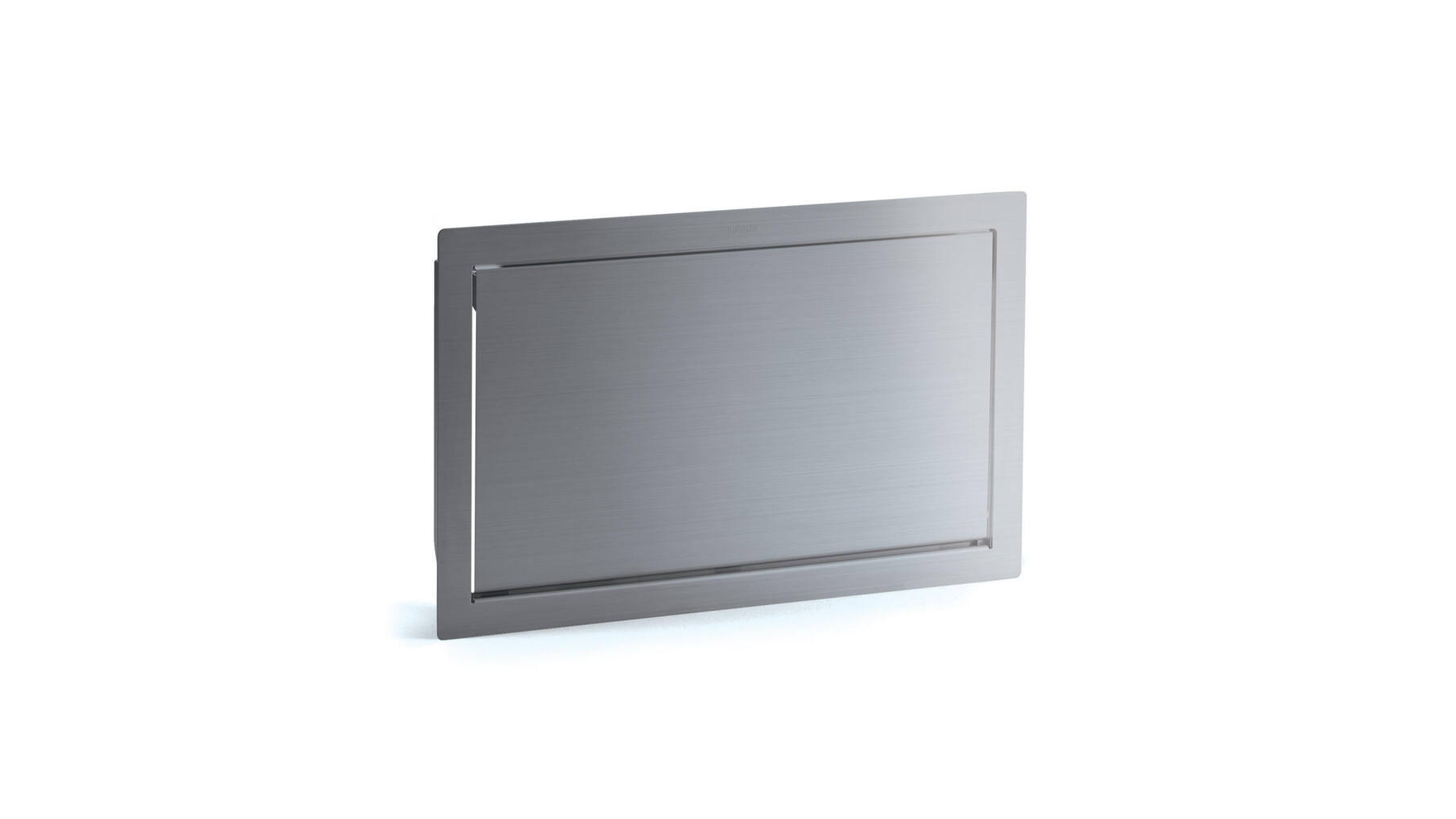 Afvaldoorlaat 450x270mm RVS voor verticaal gebruik