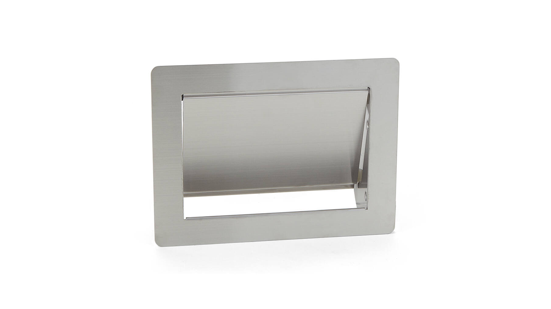 Afvaldoorlaat 450x270mm RVS voor verticaal gebruik