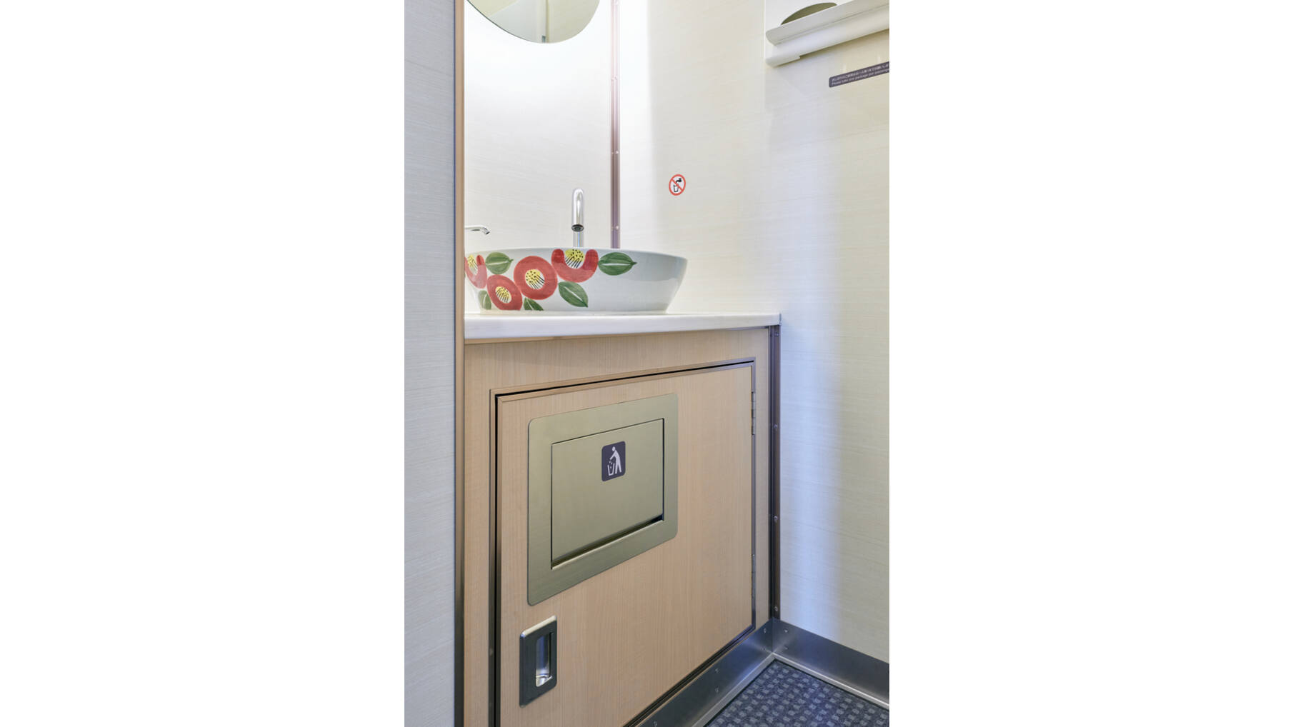 Afvaldoorlaat 450x270mm RVS voor verticaal gebruik