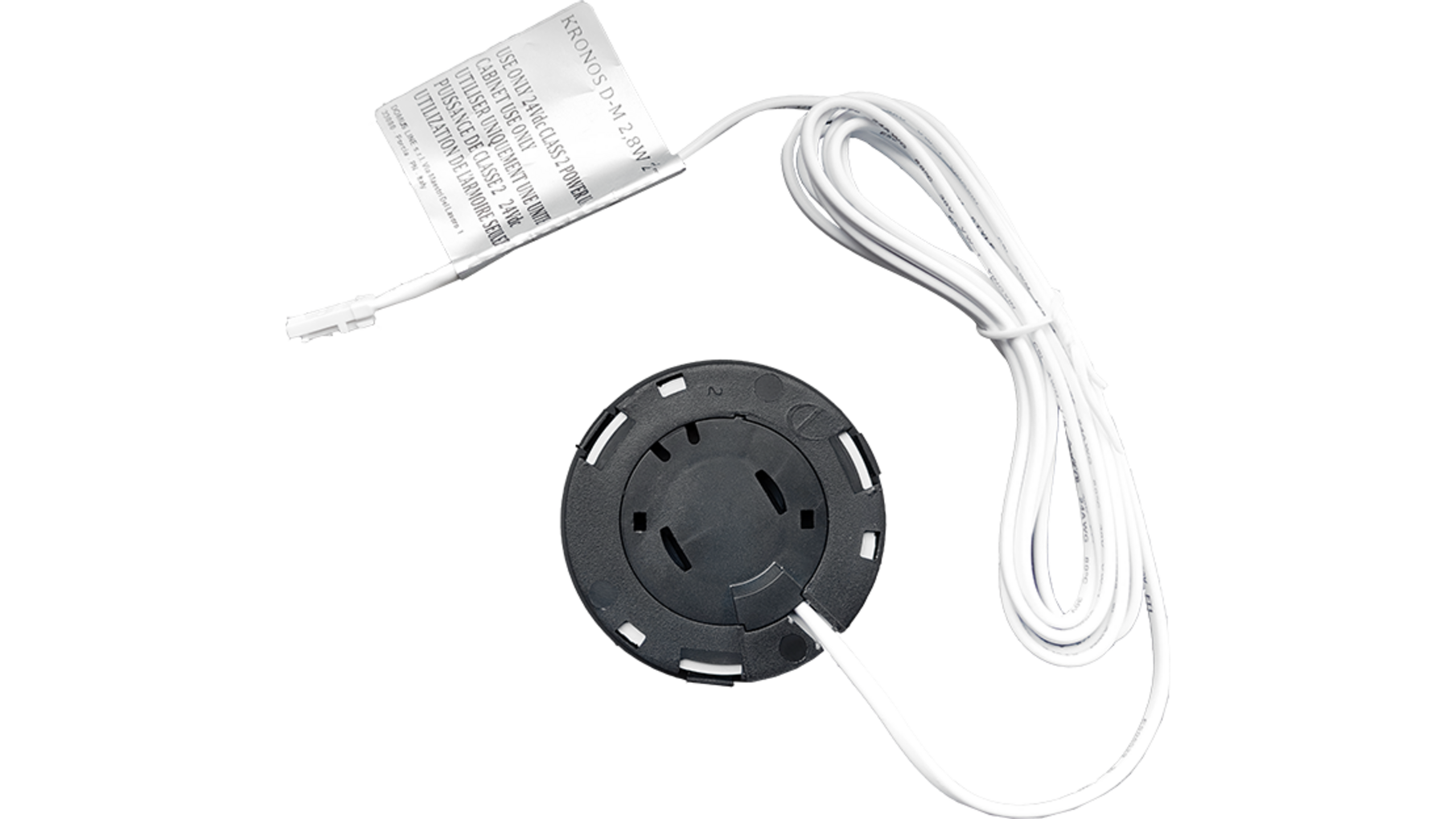 Losse spot Kronos 24V mat zwart D-Motion 2700K-4000K