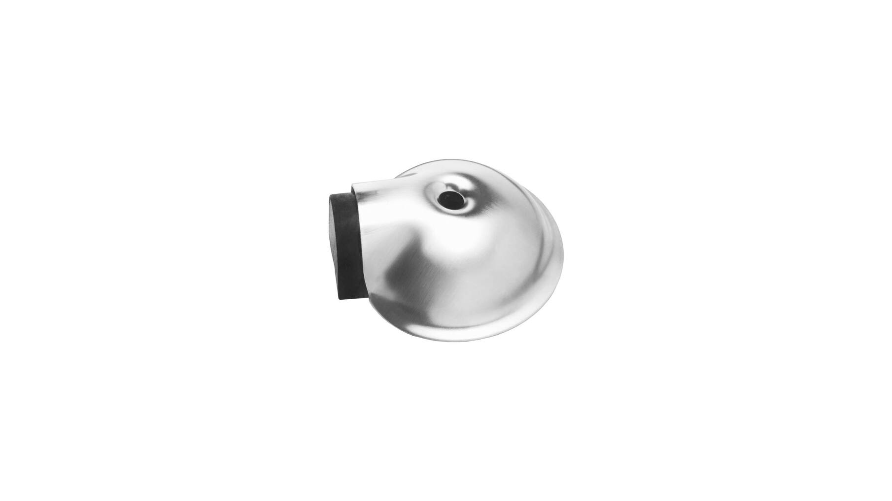 Deurstop bol ø65mm met nokken rvs geborsteld