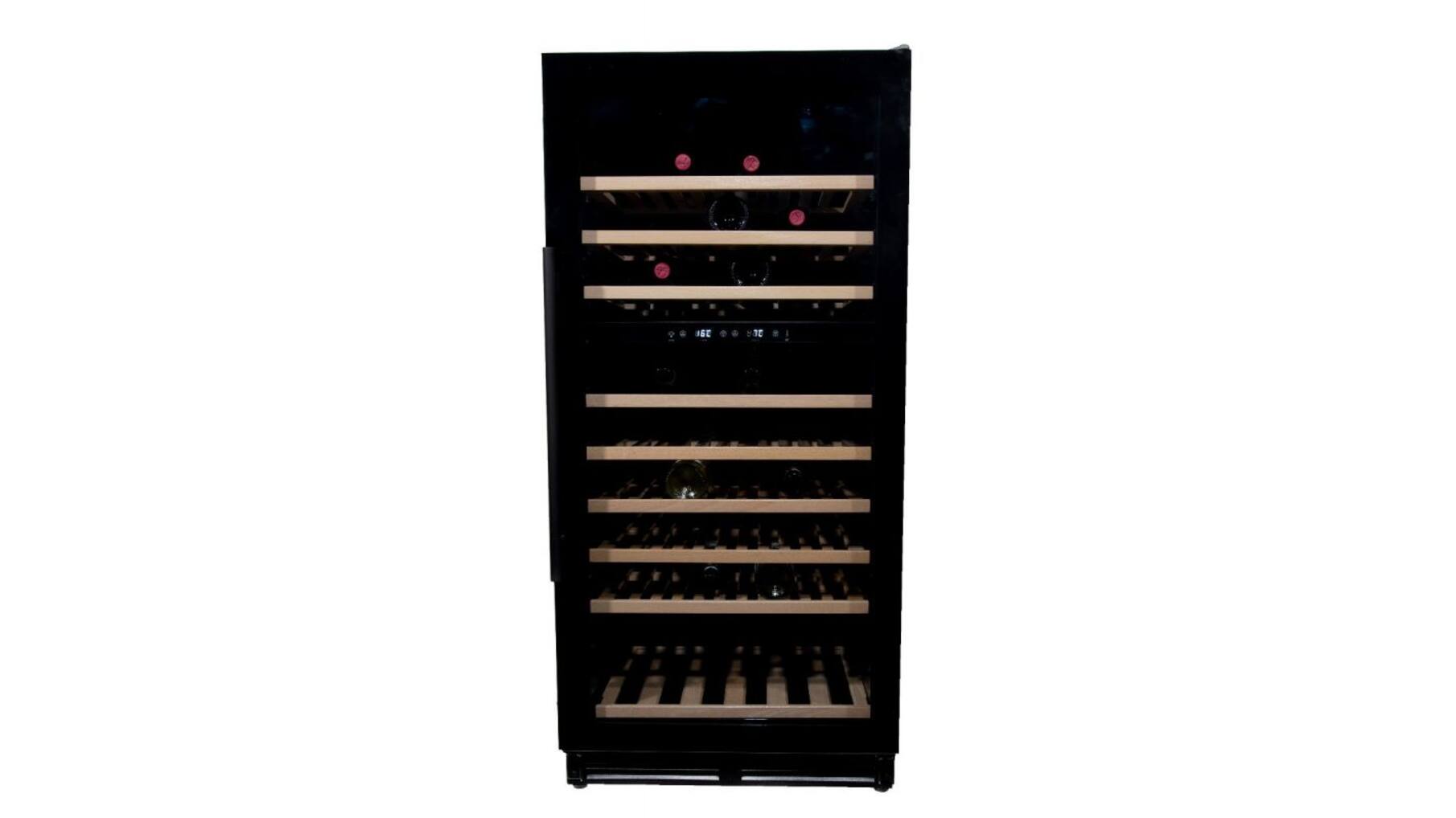 Vinata Wijnklimaatkast Premium, vol glazen deur, 110 Flessen