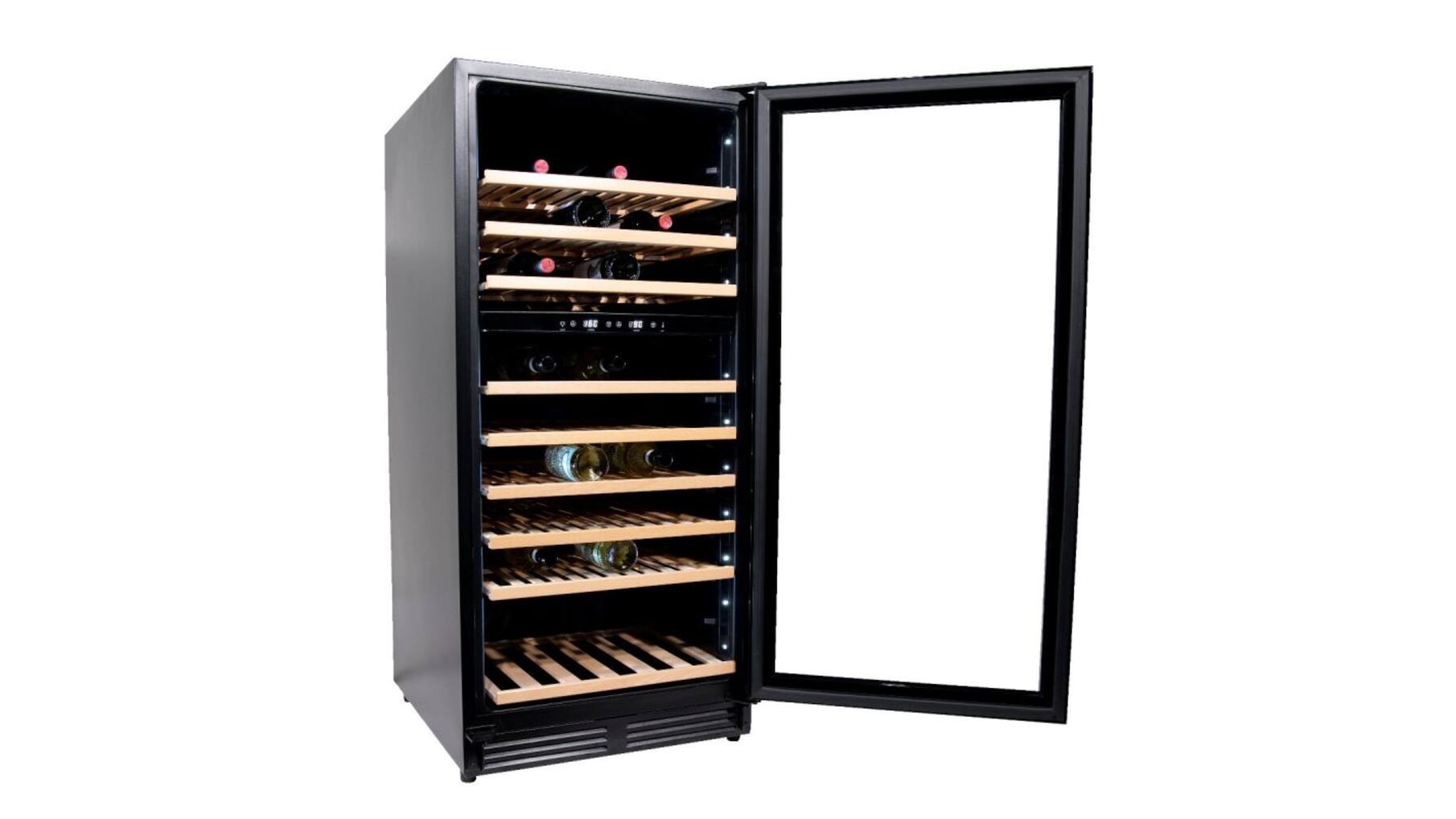 Vinata Wijnklimaatkast Premium, vol glazen deur, 110 Flessen