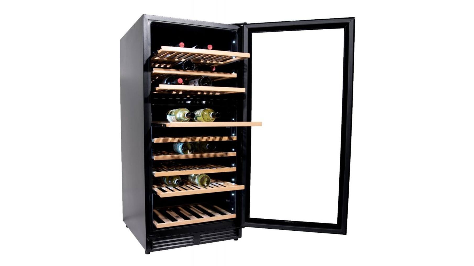 Vinata Wijnklimaatkast Premium, vol glazen deur, 110 Flessen