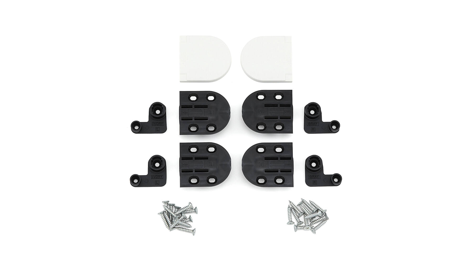 Dekselscharnier wit 50WT soft close, infrees, prijs per set
