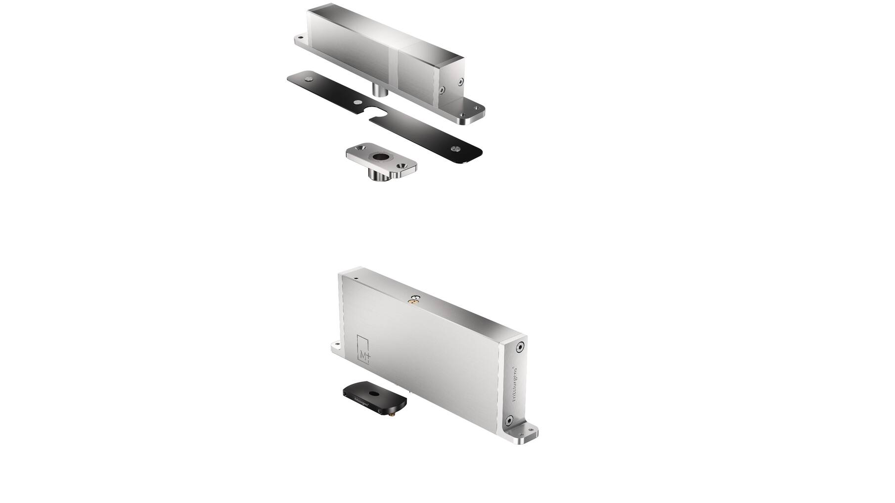 FritsJurgens set, System M + klasse E, rechthoekig, zwart
