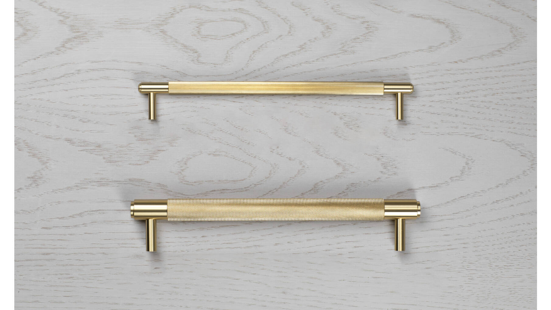 Pull Bar/Cross/Large 360Mm/Brass