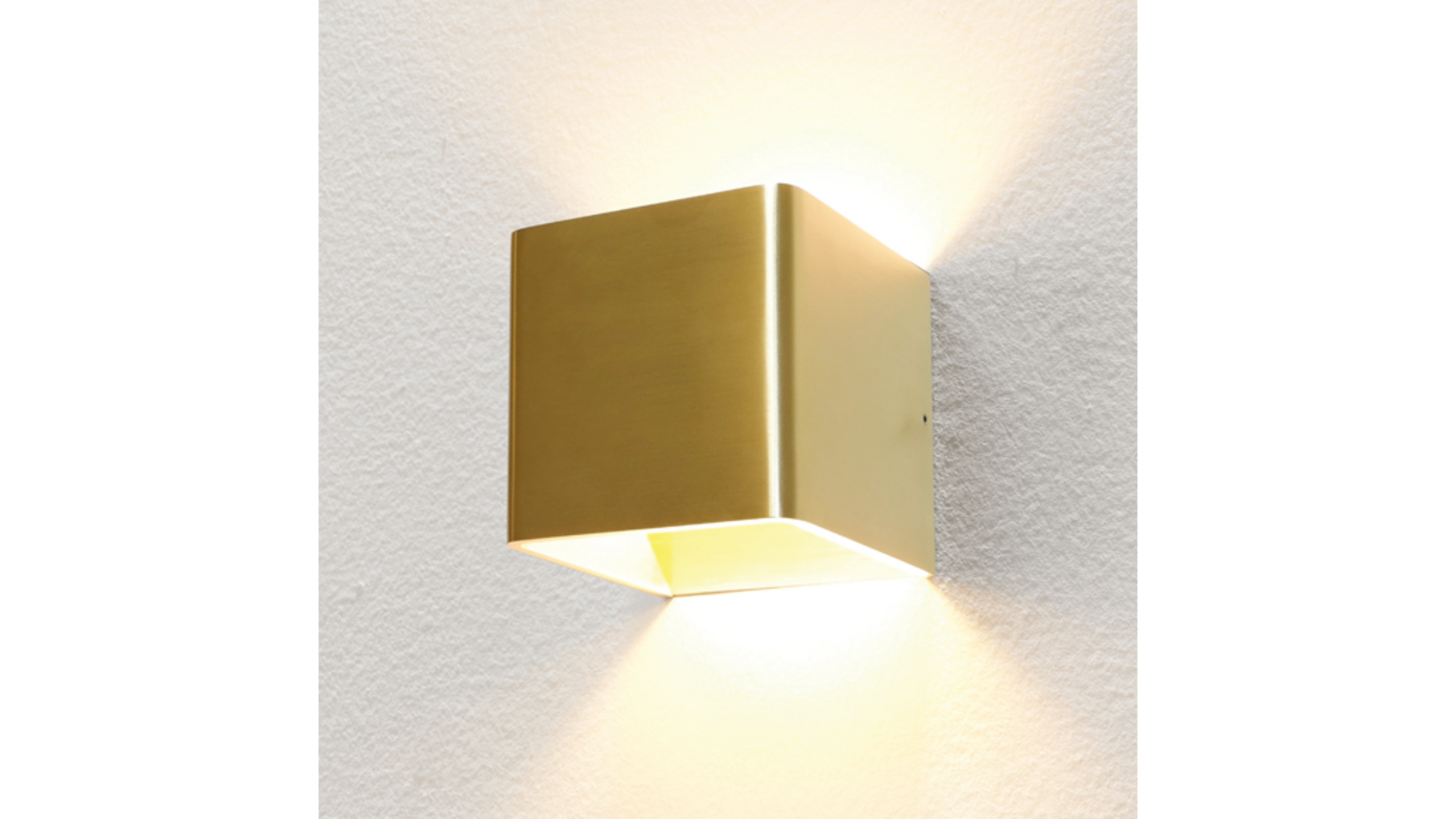 Wandlamp Vigo Up/down Goud Geborsteld IP20