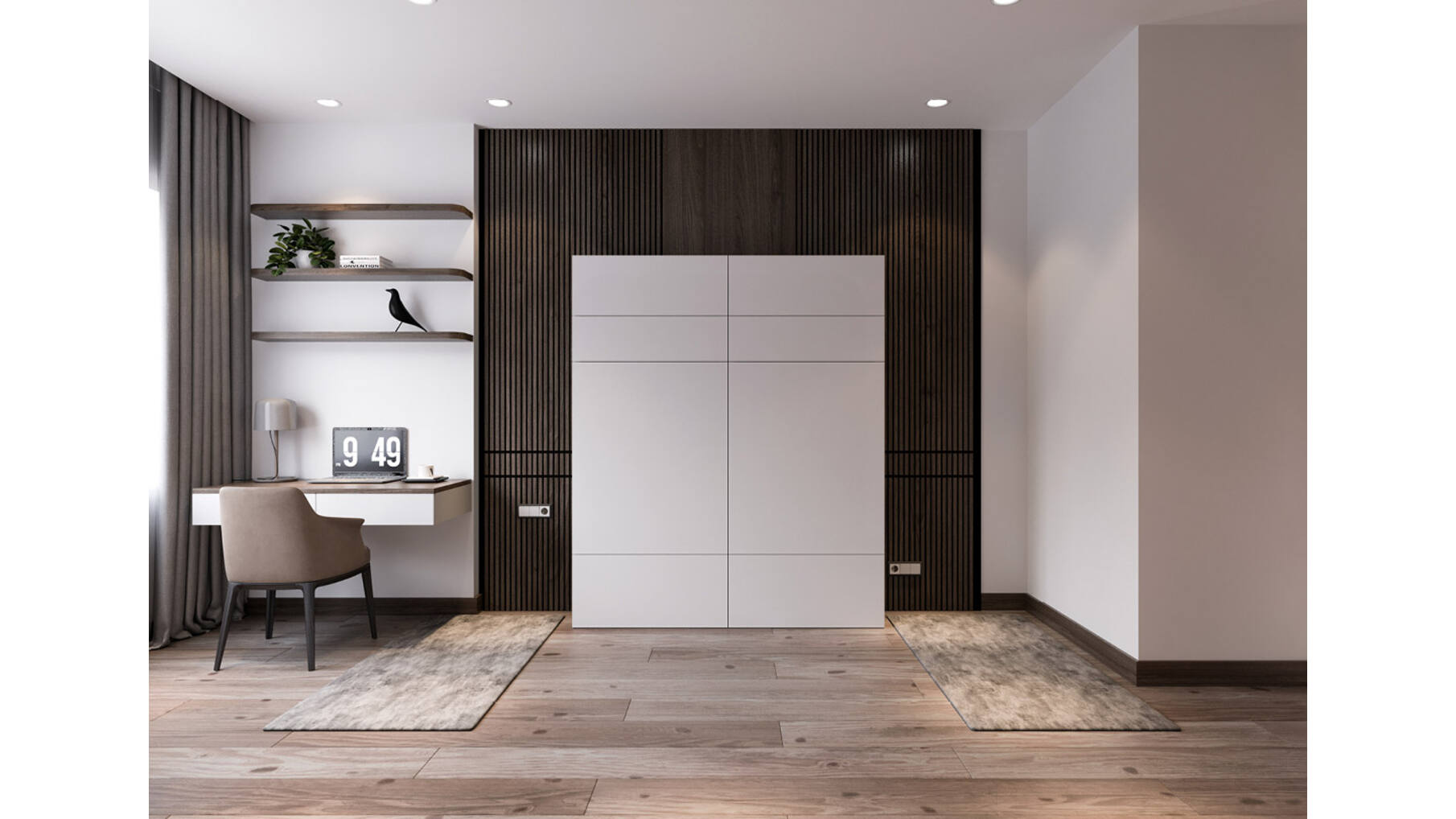 Speedy Wall enkel opklapbed wandmontage voor matras 90x200cm