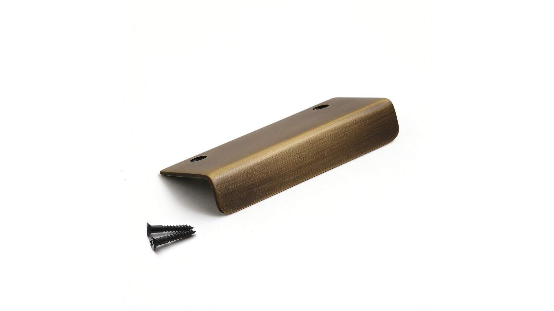 Greep antiek brons montage op de deur, lengte 95mm